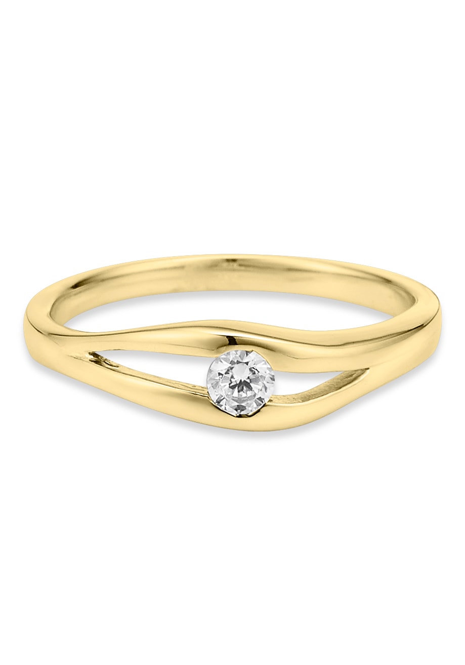 Bruno Banani Fingerring »Schmuck Geschenk Silber 925 Damenring« mit Zirkonia (synth.)