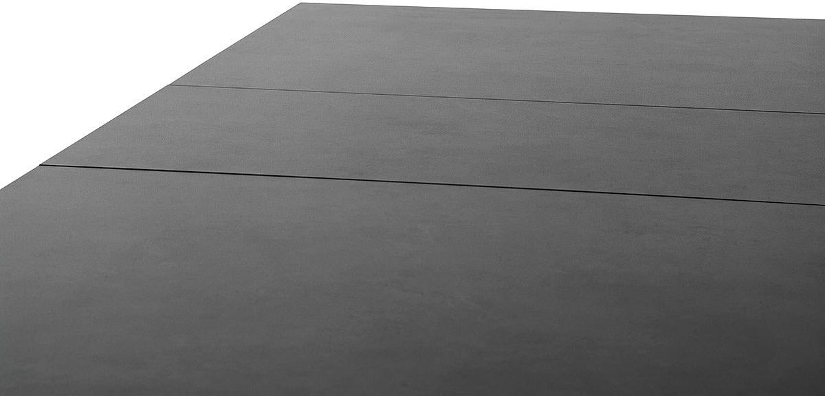 MCA furniture Esstisch »MASSARO Tisch mit Säule 160-210 cm«, (Einzelstück), Keramik, Metall, Synchronauszug, ausziehbar, 6-8 Pers.