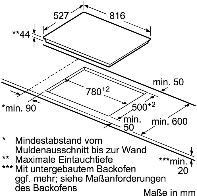 BOSCH Elektro-Kochfeld von SCHOTT CERAN®, PKM875DP1D, mit Powerboost-Funktion