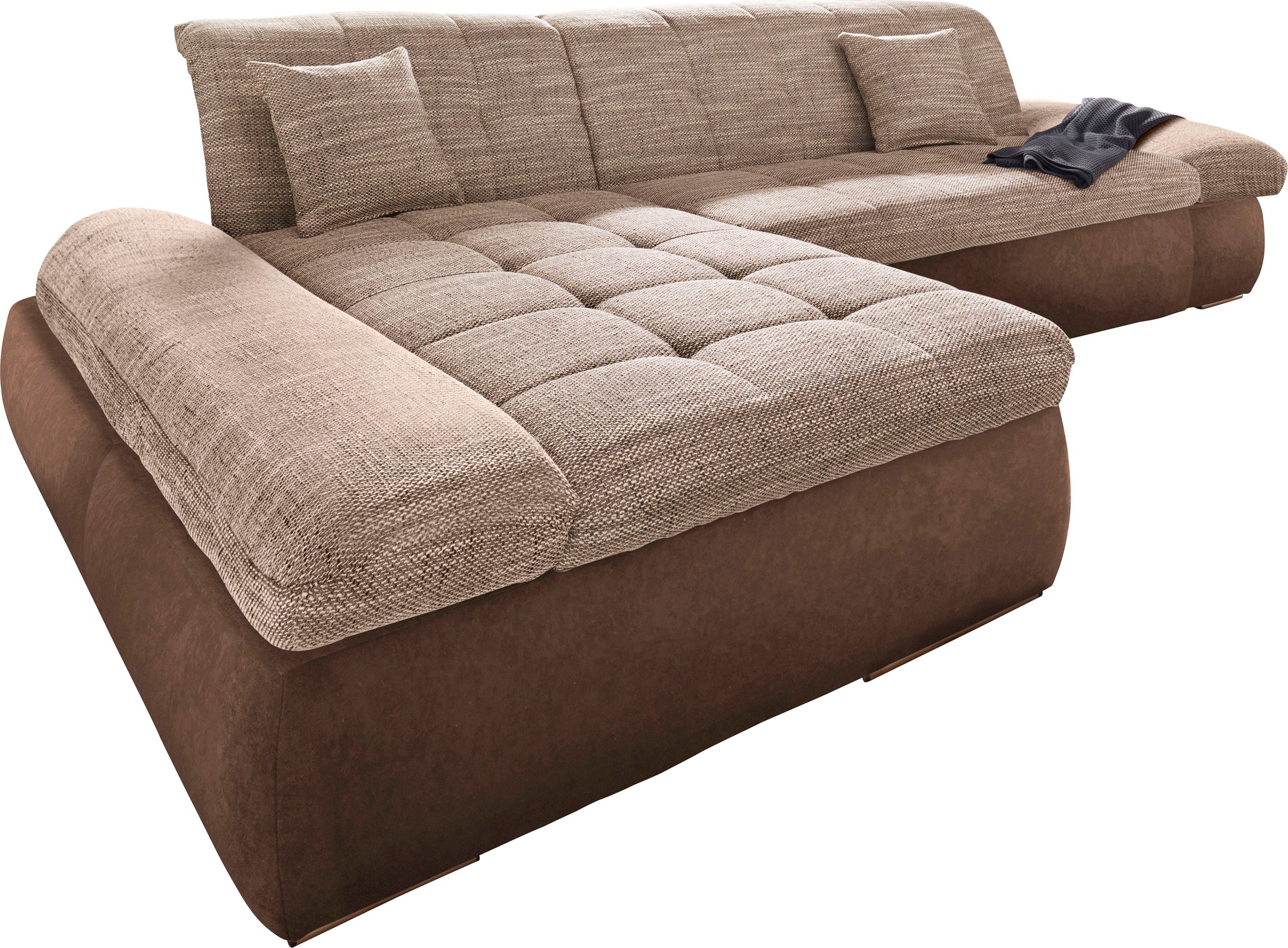 DOMO collection Ecksofa »PB Moric wahlweise mit Bettfunktion + Armteilverst günstig online kaufen