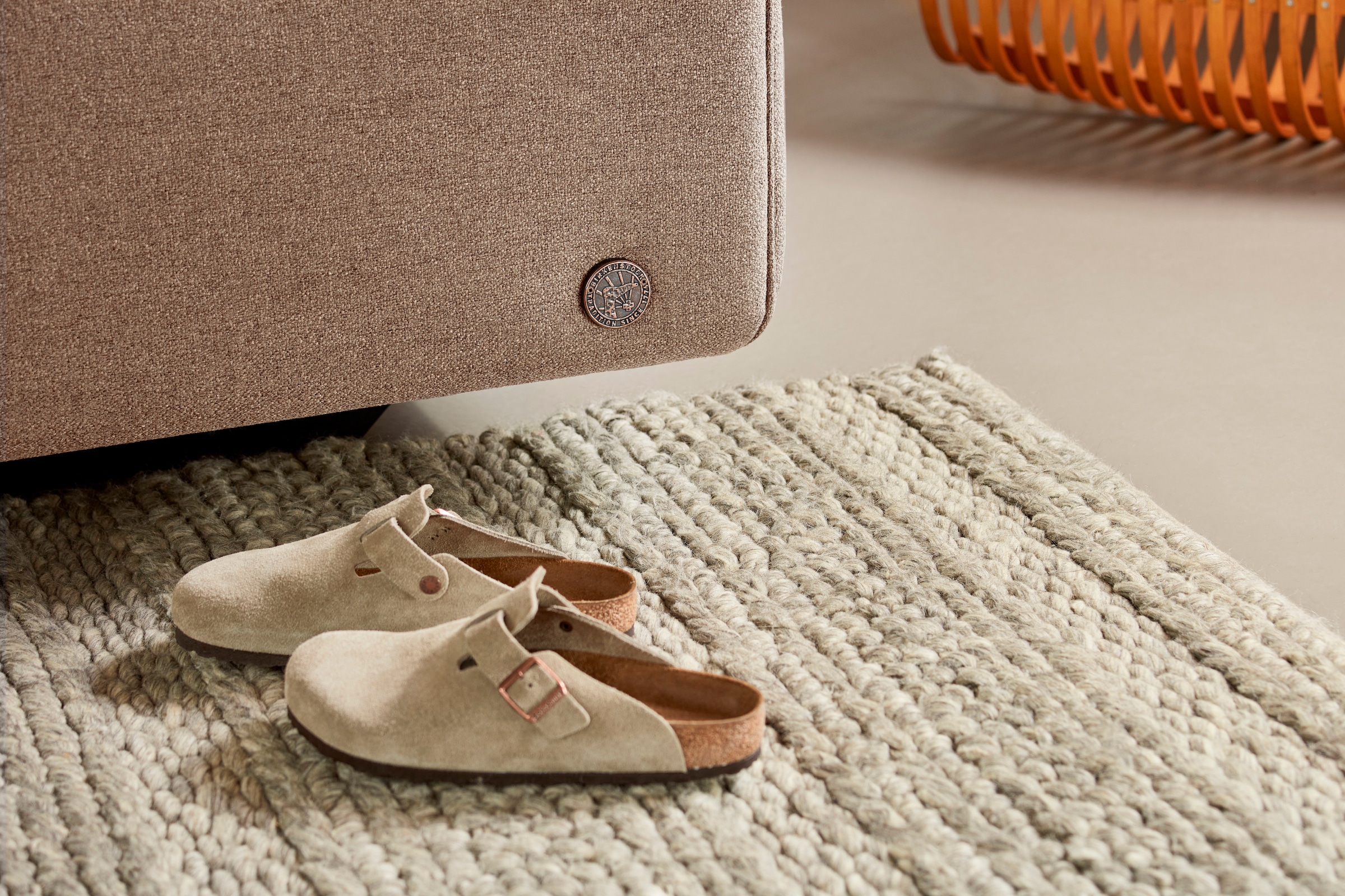 Birkenstock Polsterbett »Stalon Frame«, Kopfteil in Rautenoptik mit Lederknöpfen, unterschiedl. Ausführungen