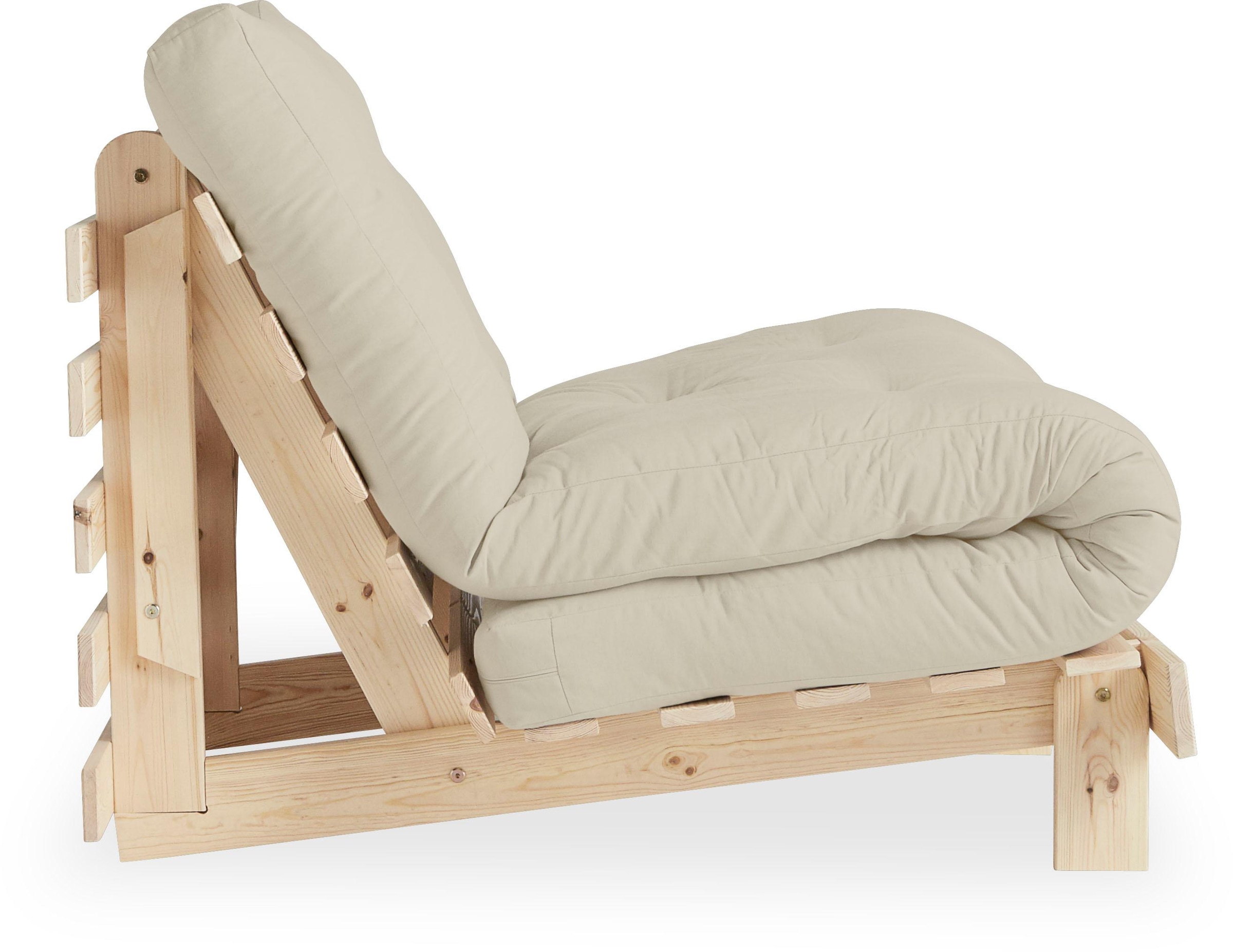 Karup Design Daybett »Roots Schlafsofa, Gästebett, Sofa inkl. Futonmatratze«, Liegefläche 90/140/160 x200 cm, FSC® zertifizierte Kiefer