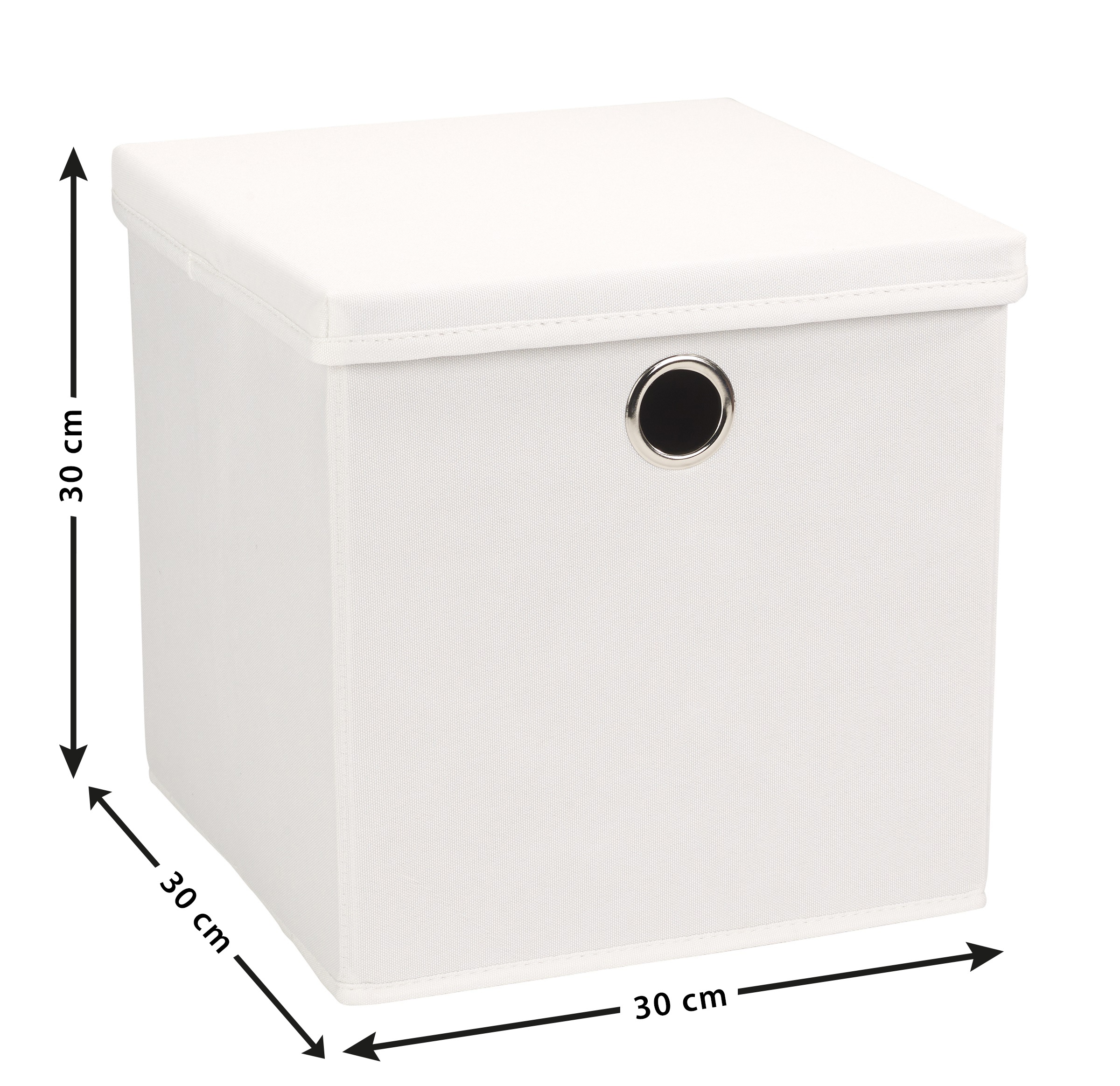 ECHTWERK Aufbewahrungsbox »Aufbewahrungskiste mit Deckel und Metallöse«, (1 St.), Faltbar/Klappbar/Praktisch