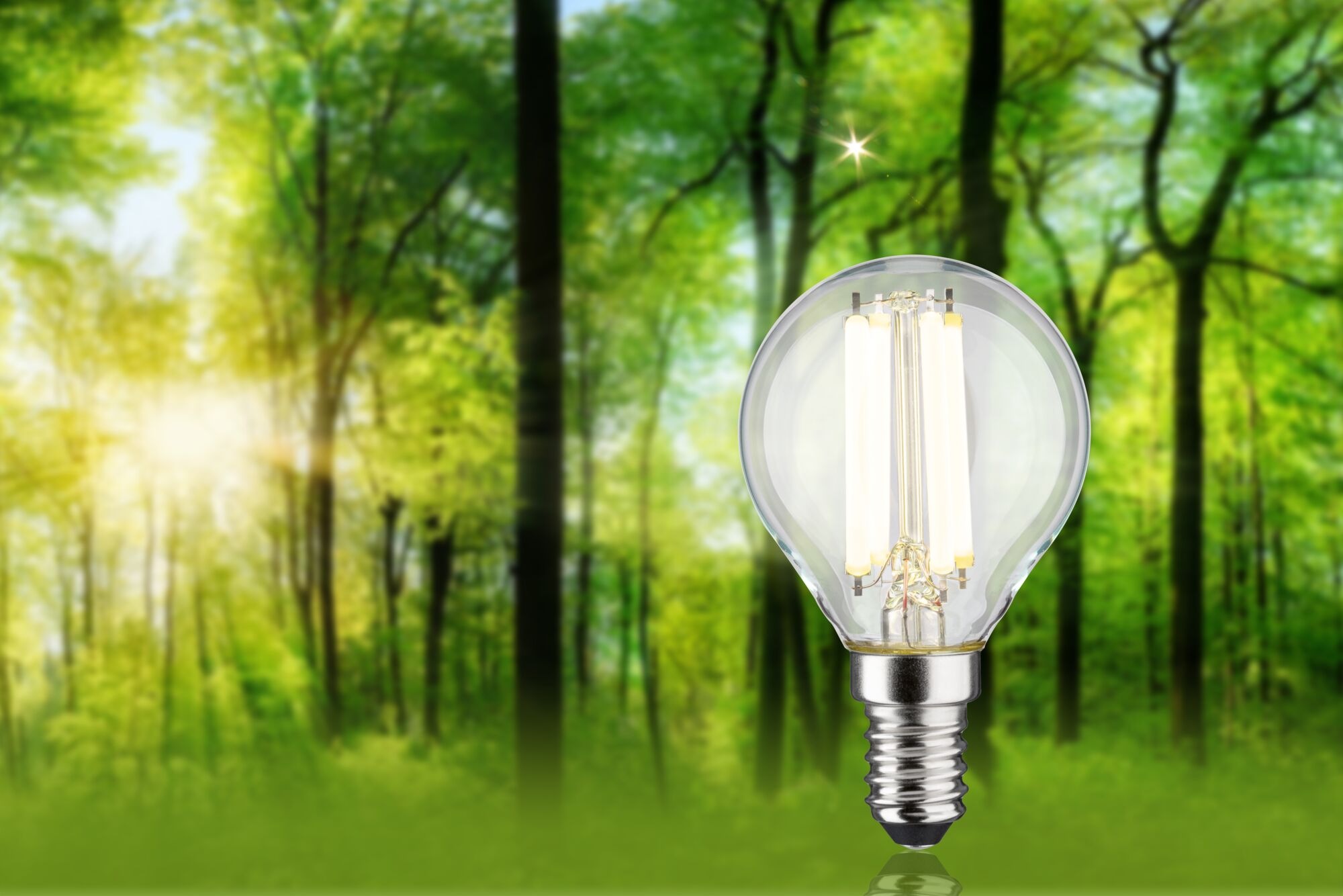 Paulmann LED-Leuchtmittel »Eco-Line Tropfen 840lm 4W 4000K klar 230V« E14 1 Stk. Neutralweiß