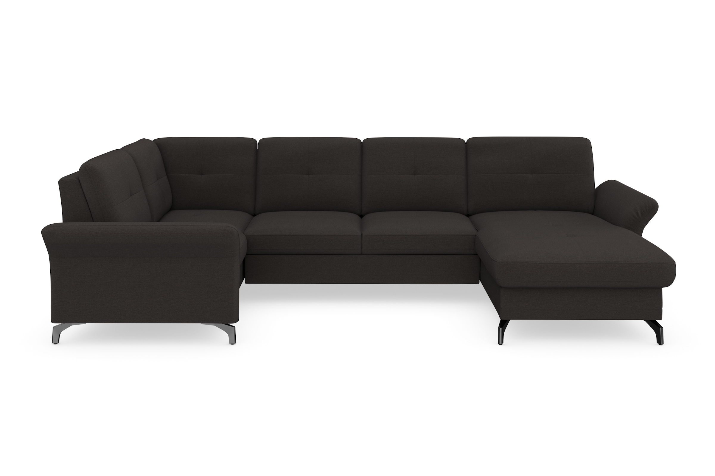 Home affaire Wohnlandschaft »Calando U-Form« wahlweise mit Bettfunktion, Be günstig online kaufen