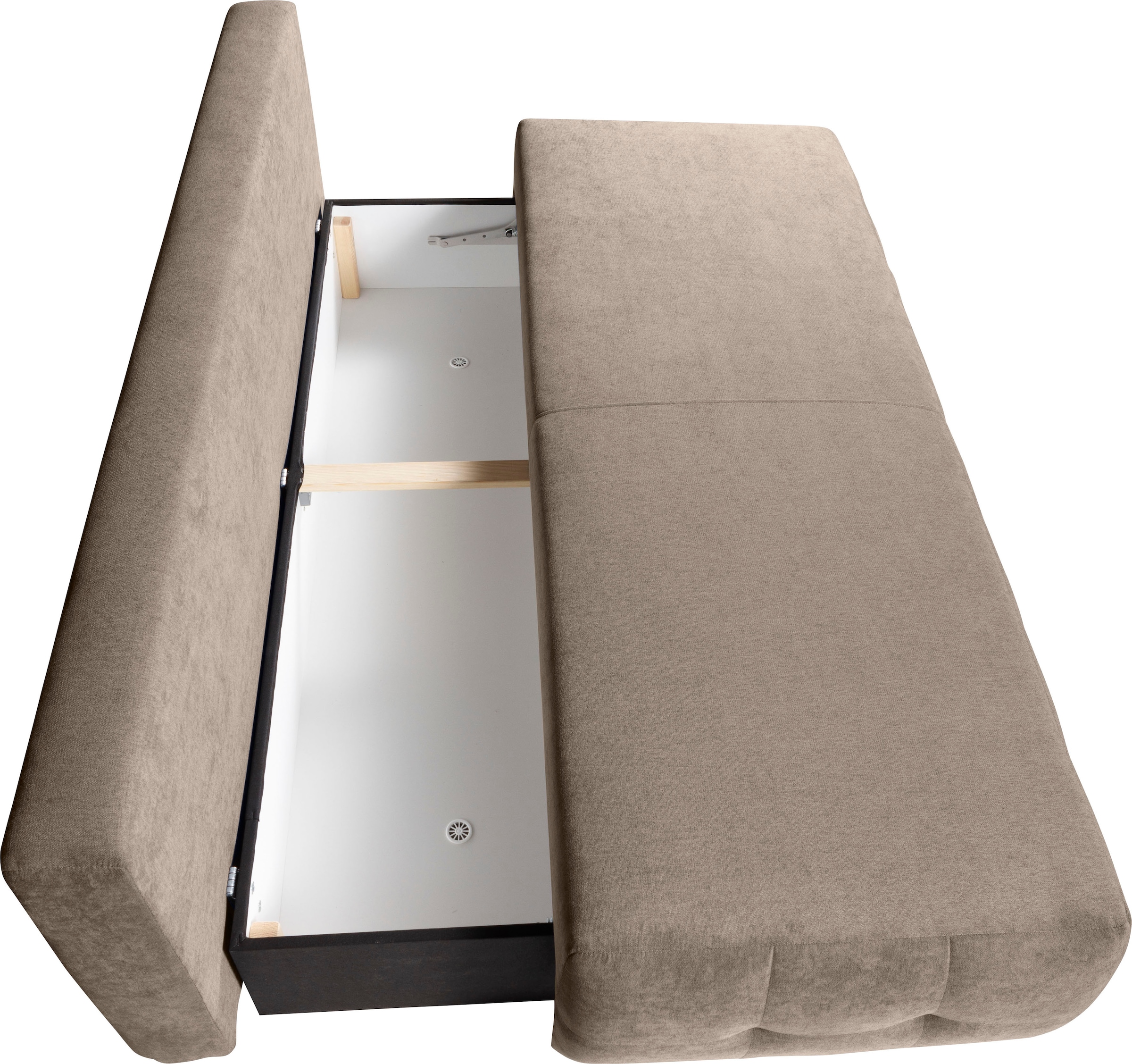 WERK2 Schlafsofa »Indigo«, 2-Sitzer Sofa und Schlafcouch mit Federkern & Bettkasten