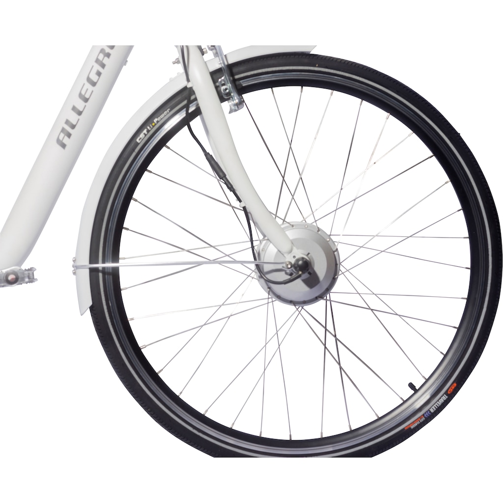 ALLEGRO E-Bike »Elegant 03 White«, 7 Gang, Shimano, Nexus, Frontmotor 250 W