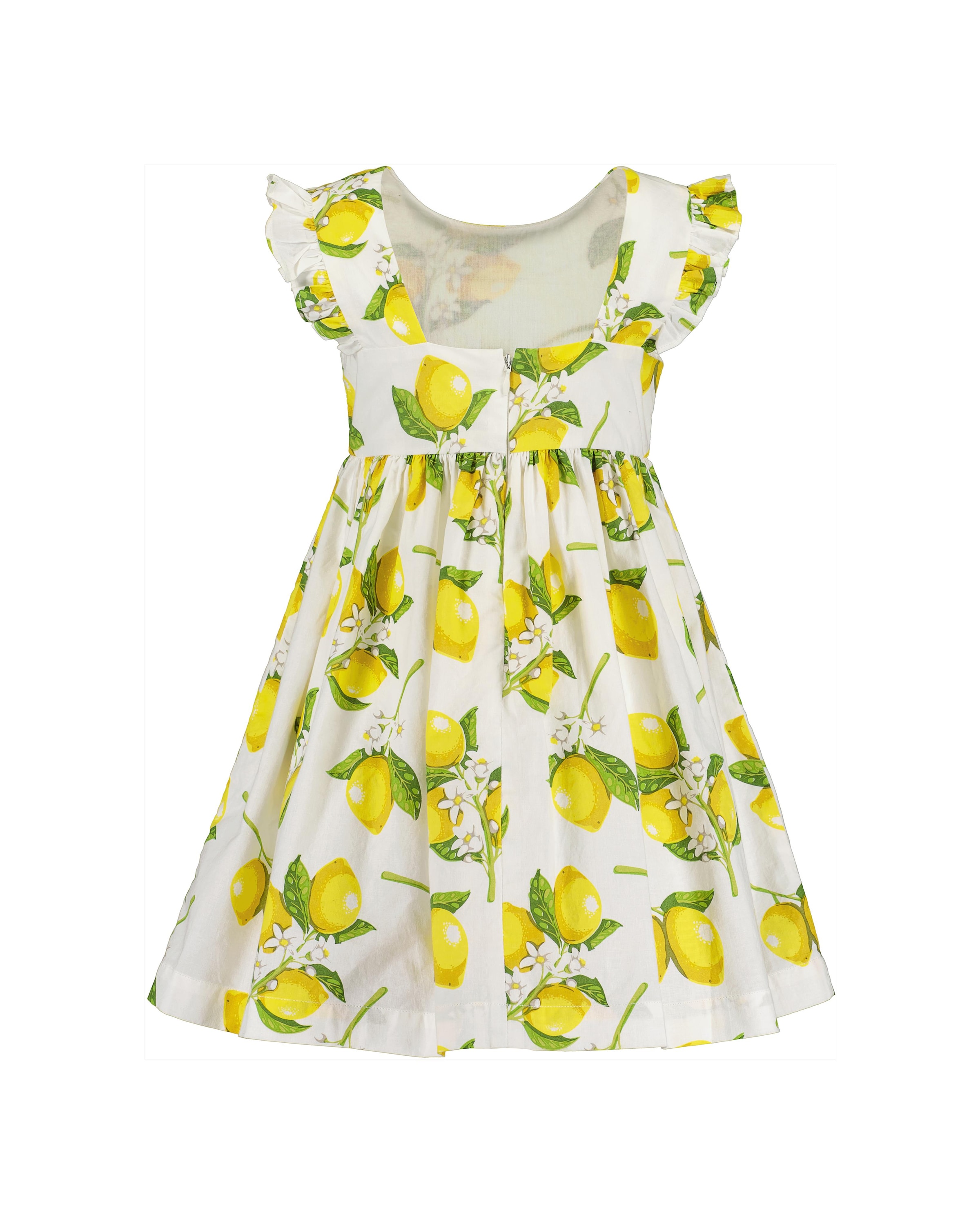 Blue Seven Sommerkleid, mit süßen Flügelärmeln und sommerlichem Alloverdruck