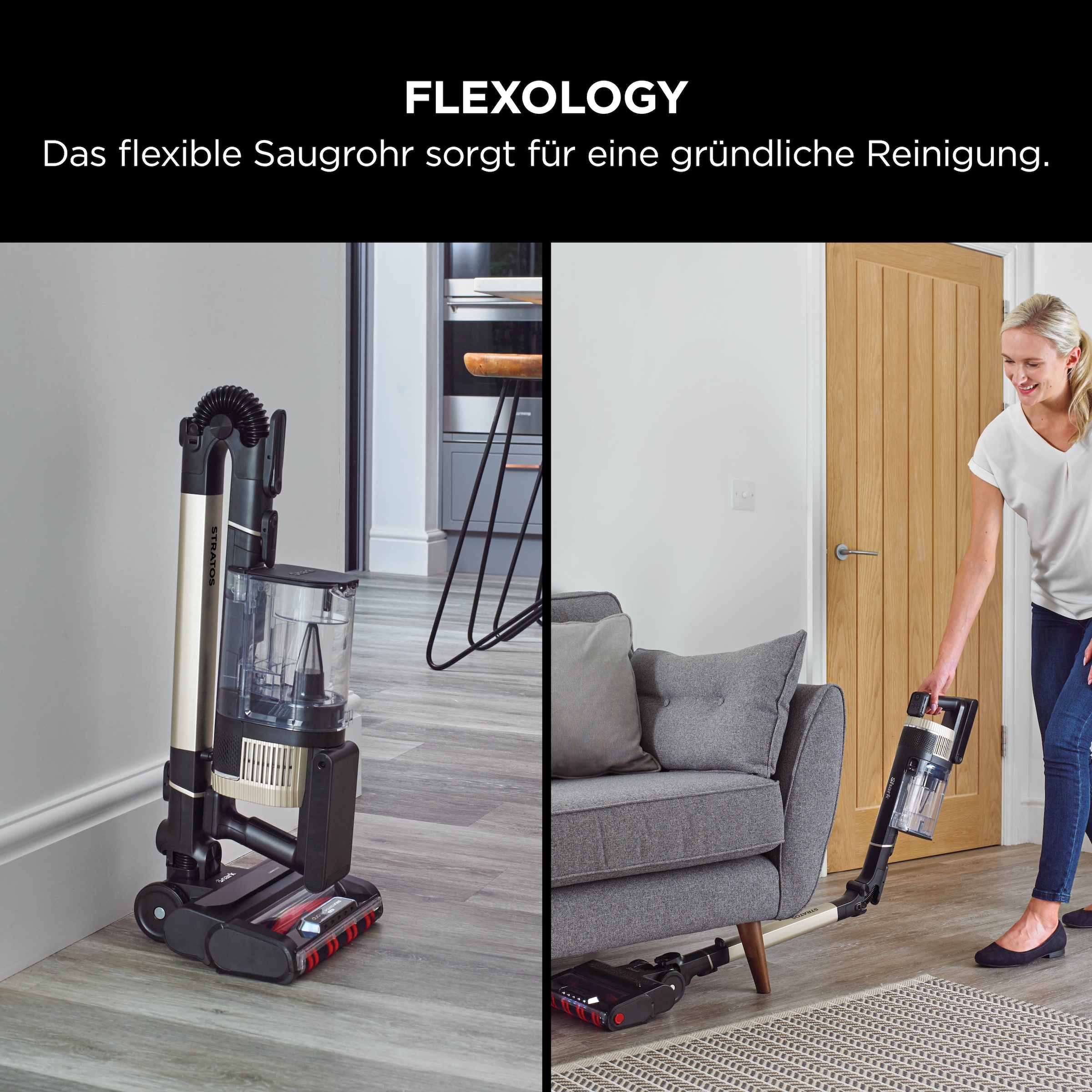 Shark Akku-Hand-und Stielstaubsauger »Shark Stratos Akku-Staubsauger [Einzelakku] IZ400EUT« - Mit Anti-Allergen Complete Seal