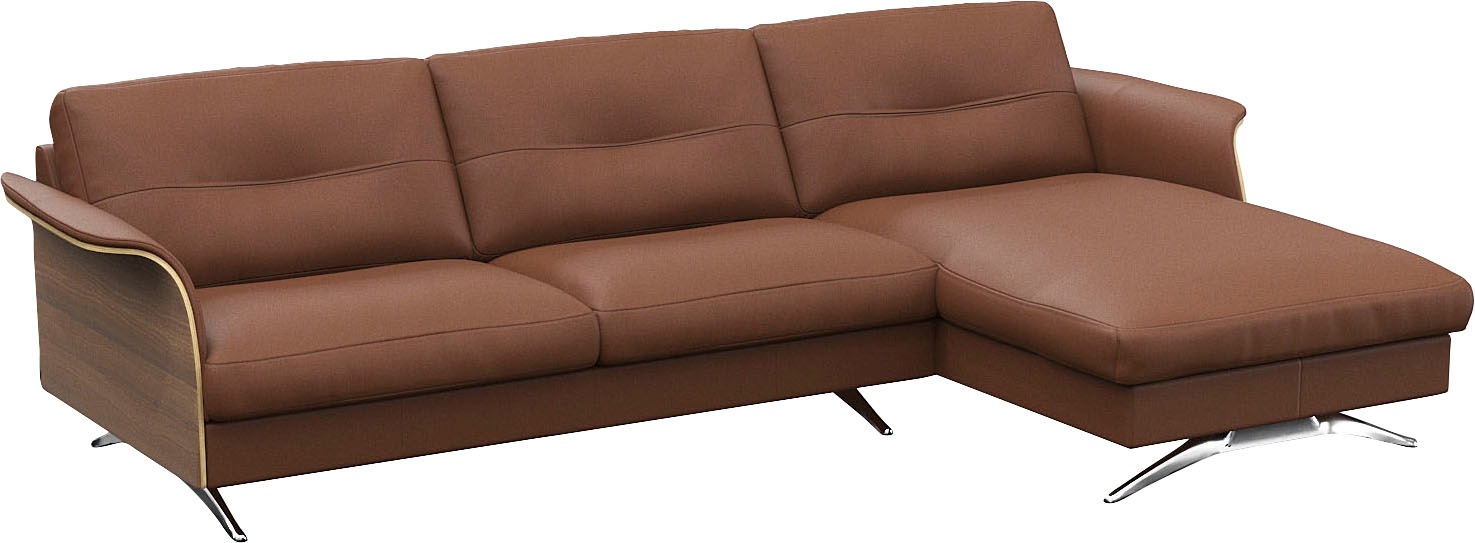 FLEXLUX Ecksofa »Glow, super bequem durch hochwertigem Sitzaufbau mit Feder günstig online kaufen