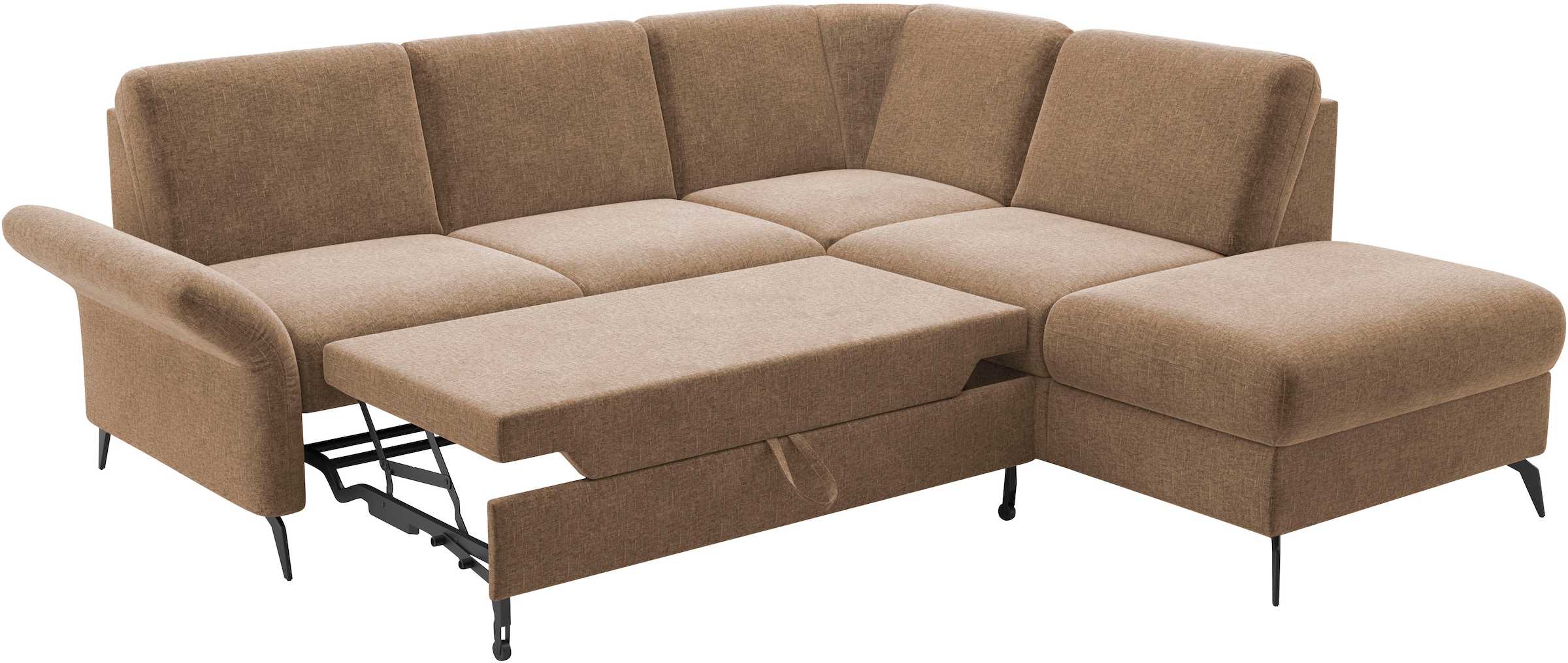 Home affaire Ecksofa »Rochelle«, optional: Armteilverstellung, klappbar, Bettkasen