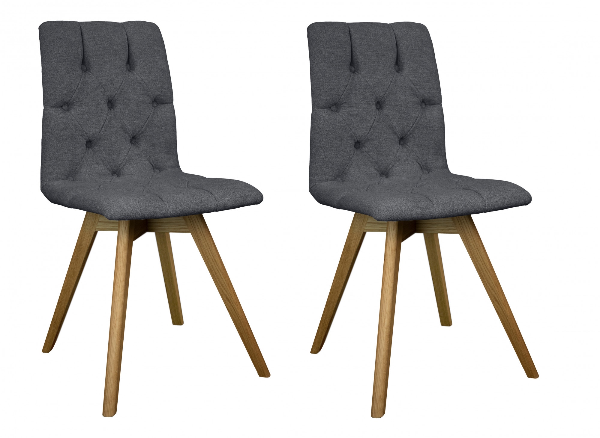 andas Esszimmerstuhl »Rania« (Set) 2 Stk.Massivholzgestell, mit Knopfheftun günstig online kaufen