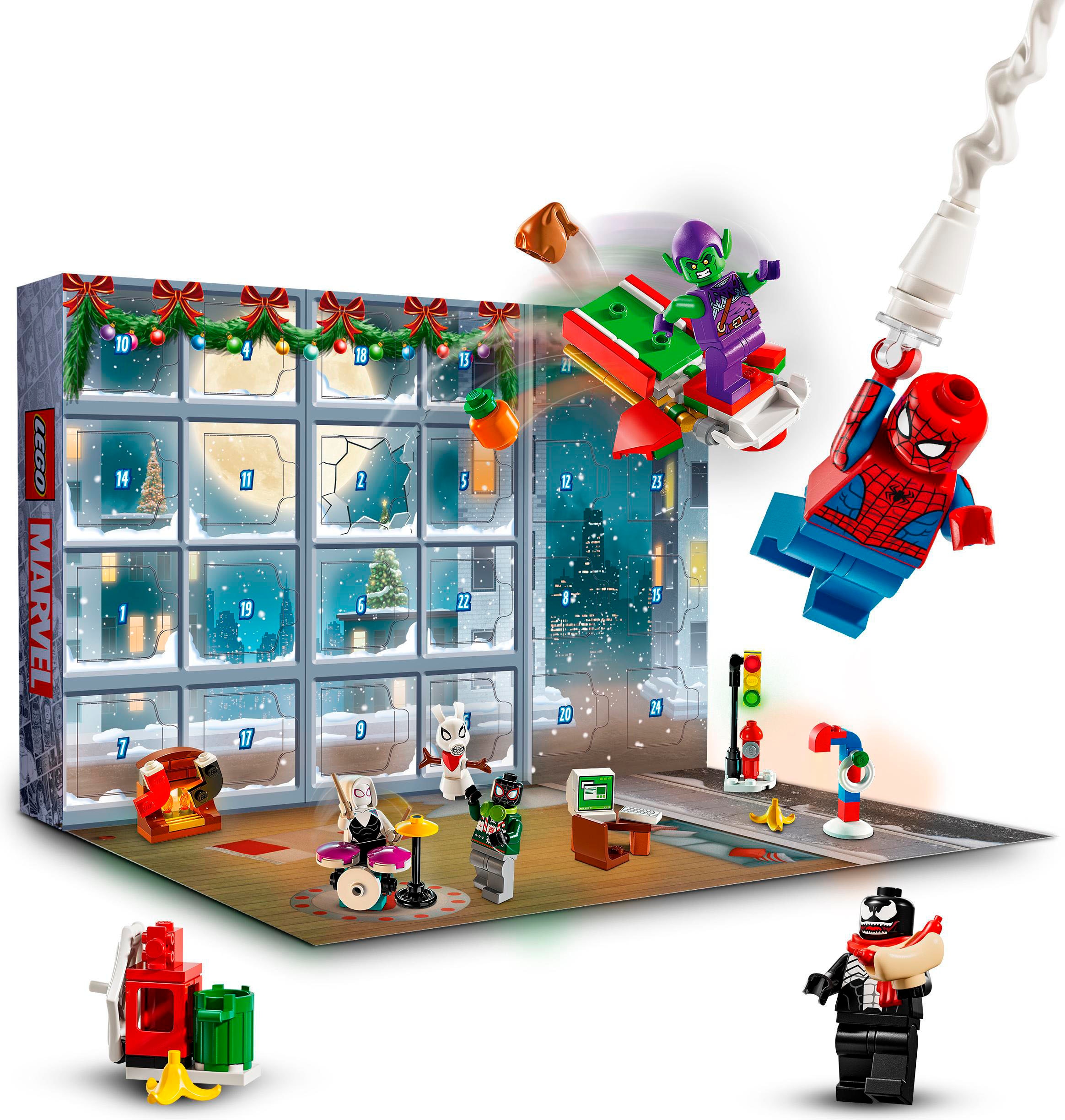 LEGO® Spielzeug-Adventskalender »Spielbausteine, Spider-Man 2024 (76293), LEGO® Super Heroes«, ab 7 Jahren, Made in Europe