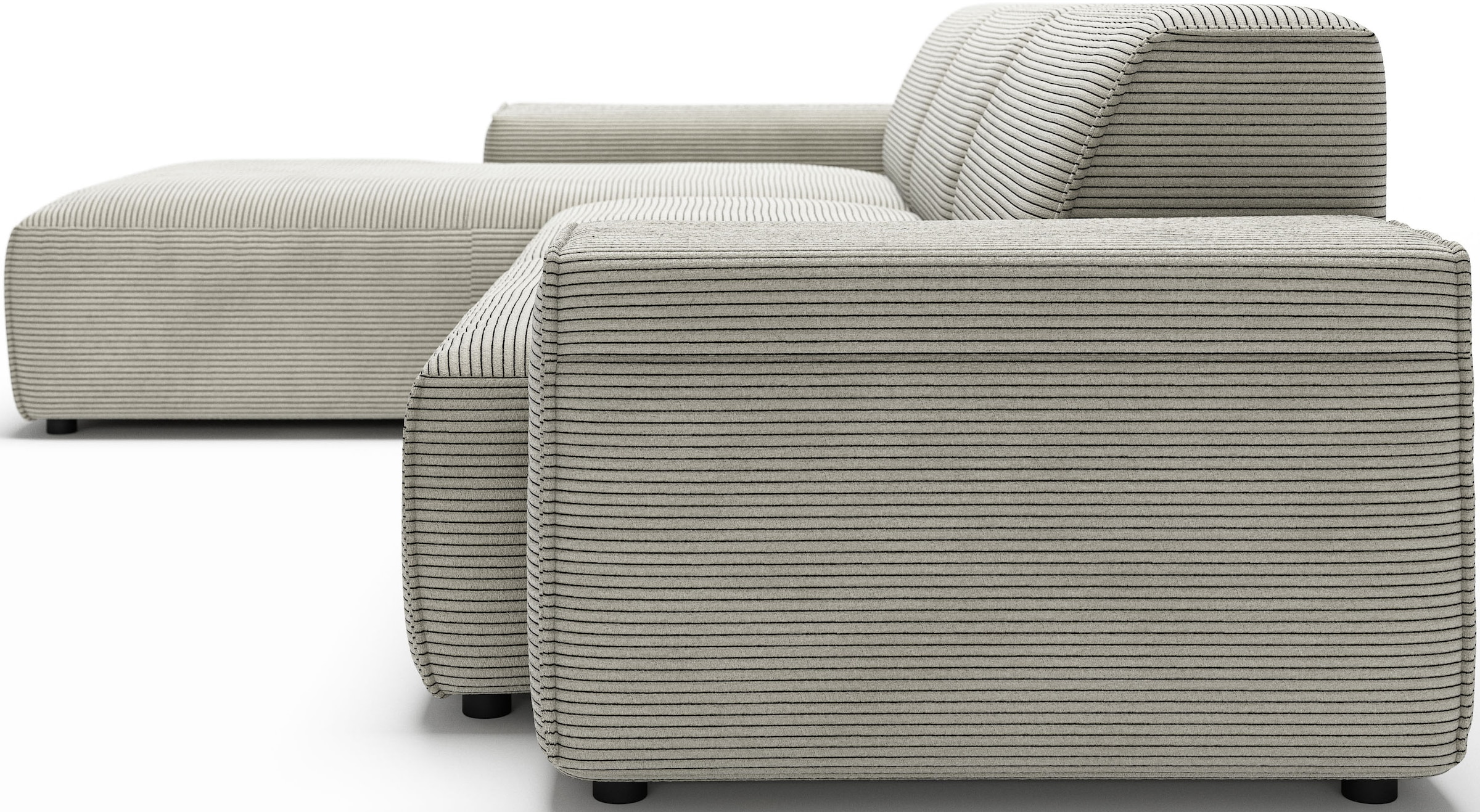 andas Ecksofa »Glimminge auch in Breitcord, Feincord, Bouclé + Easy care-Bezug«, L-Form, Breite 294, Zierkissen