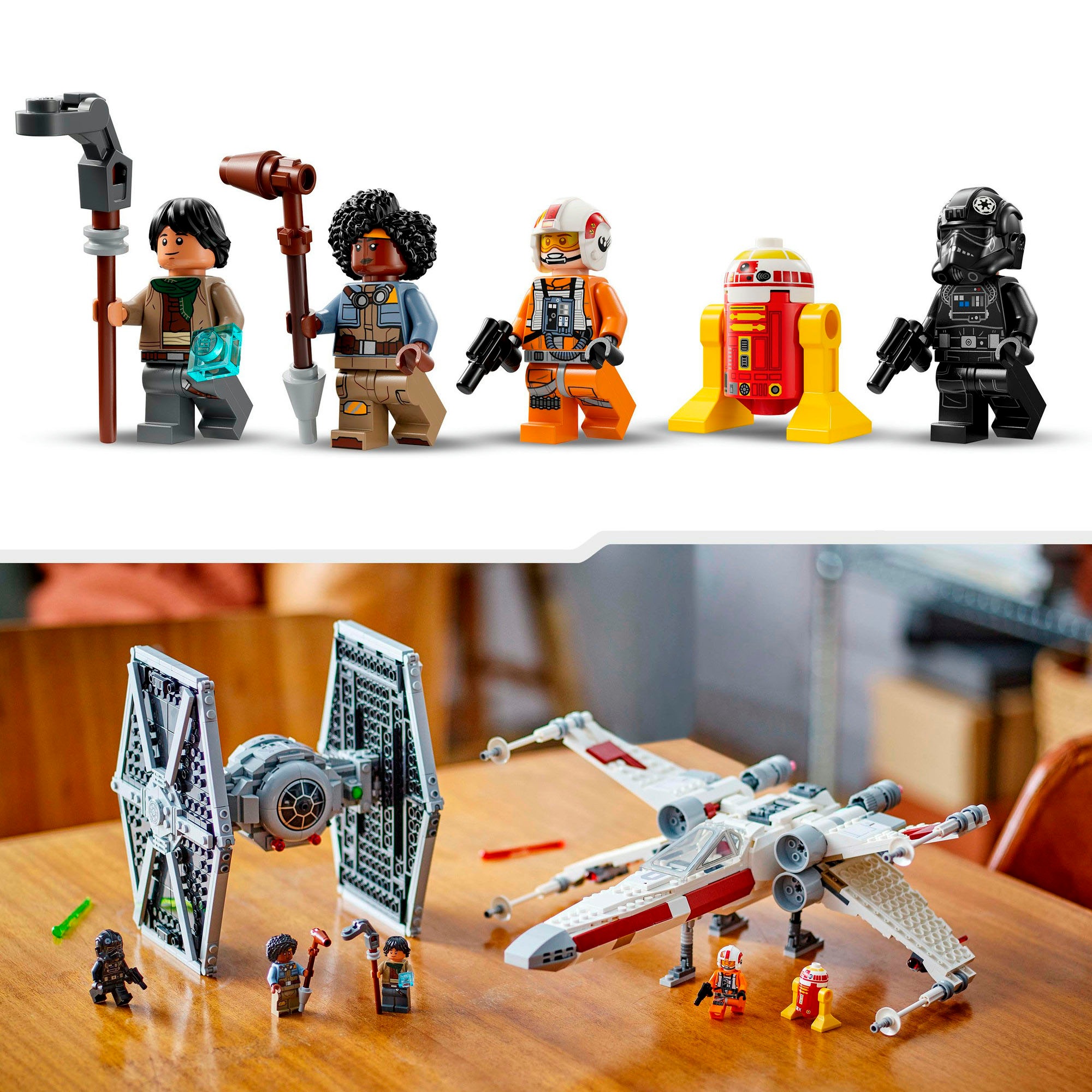 LEGO® Konstruktionsspielsteine »Mashup aus TIE Fighter & X-Wing (75393), LEGO Star Wars TM«, (1063 St.), Made in Europe