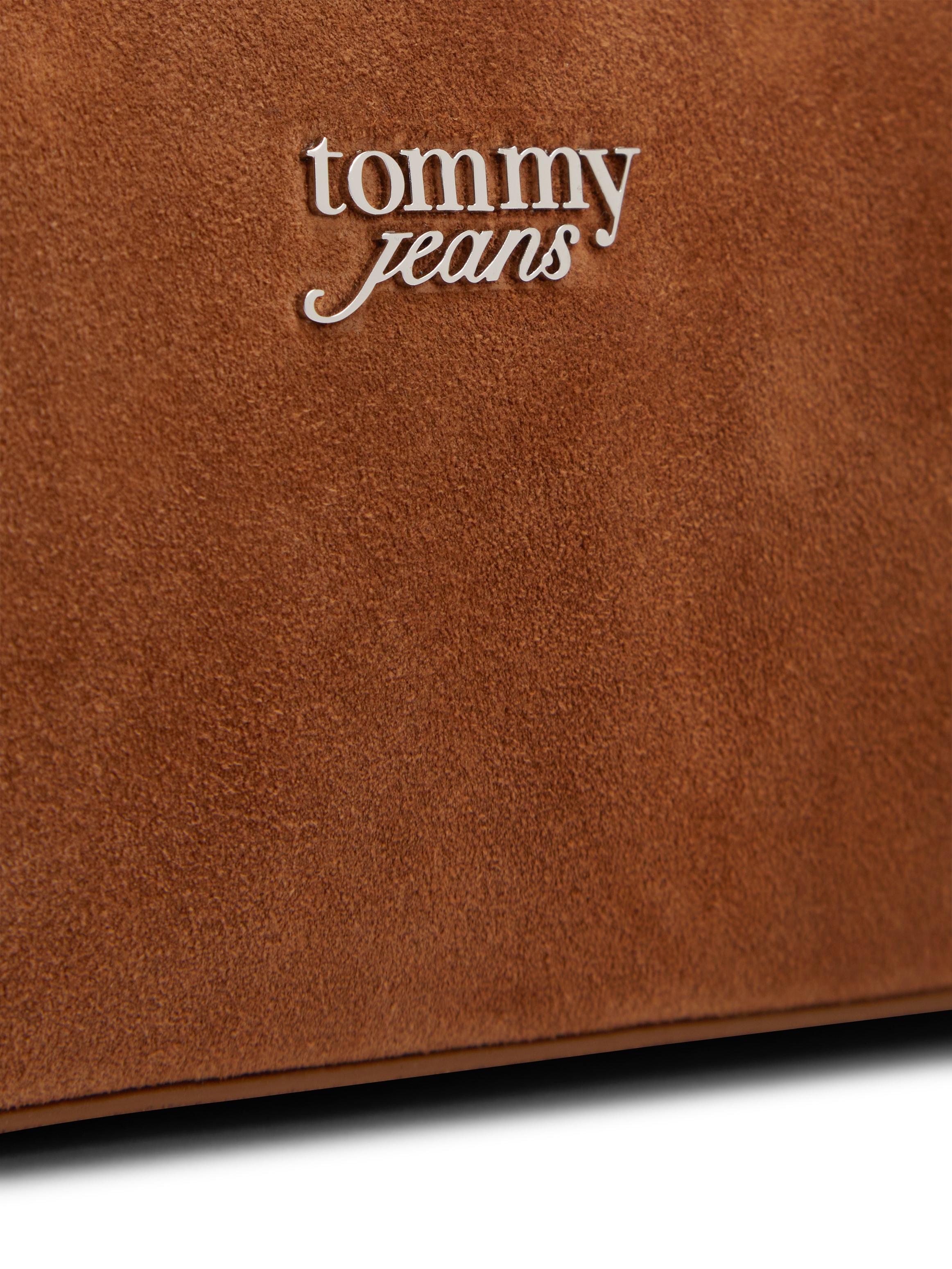 Tommy Jeans Schultertasche »TJW MUST SUEDE SHOULDER BAG« Damen Umhängetasche, Handtasche, Mini Bag  mit TH-Logo