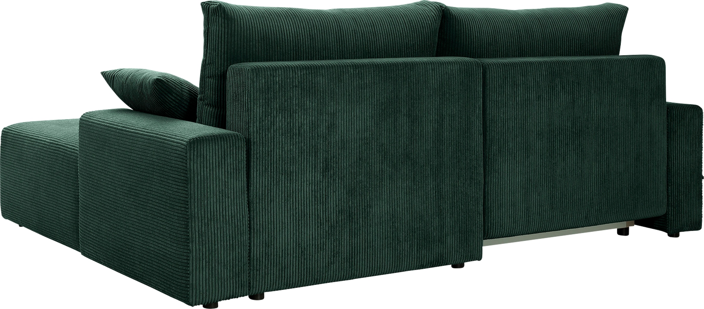 exxpo - sofa fashion Ecksofa »Orinoko, aktuelles Design und hoher Sitzkomfort, L-Form«, inkl. Bettfunktion und Bettkasten, schöne Farben im angesagten Cord