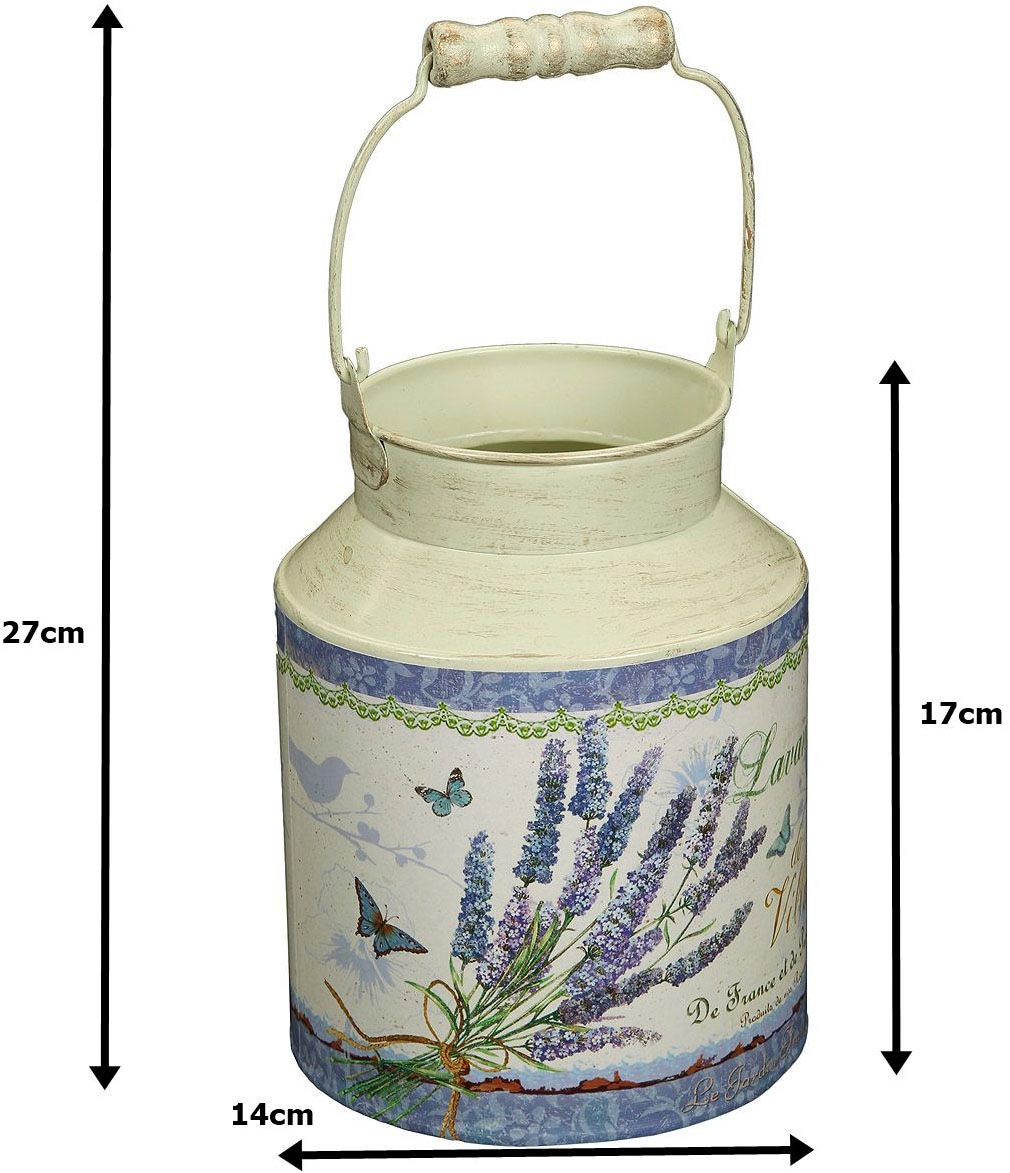Ambiente Haus Dekovase »Lavendel - Milchkanne«