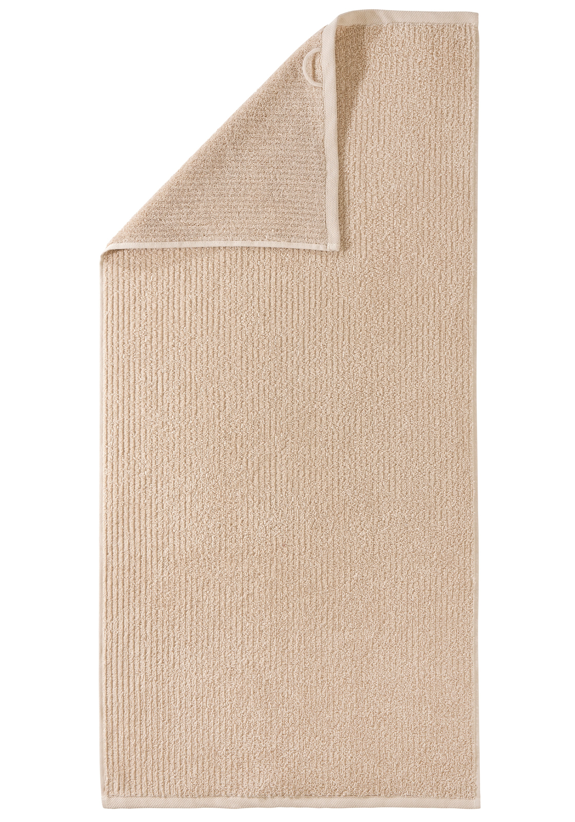 OTTO home Handtuch »Riva, 50x100, Premium Handtücher, 500 gr/m²« Hoch-Tief-Struktur, Streifen, weich, 5 Jahre Garantie