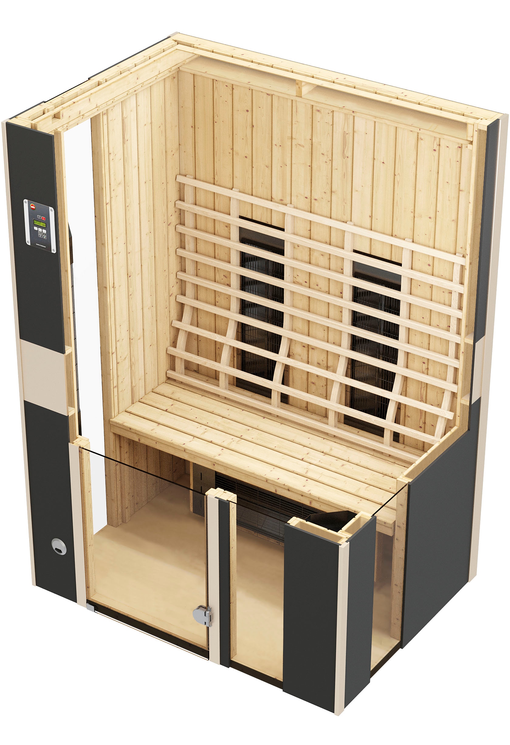 weka Infrarotkabine »Infrarotkabine MILA 2«, sportlichesDesign, farblich abgesetzt, 3 Fensterelemente