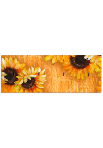 Artland Schlüsselbrett »Sonnenblumen«, aus Holz mit 4 Schlüsselhaken – Schlüsselboard,... kaufen