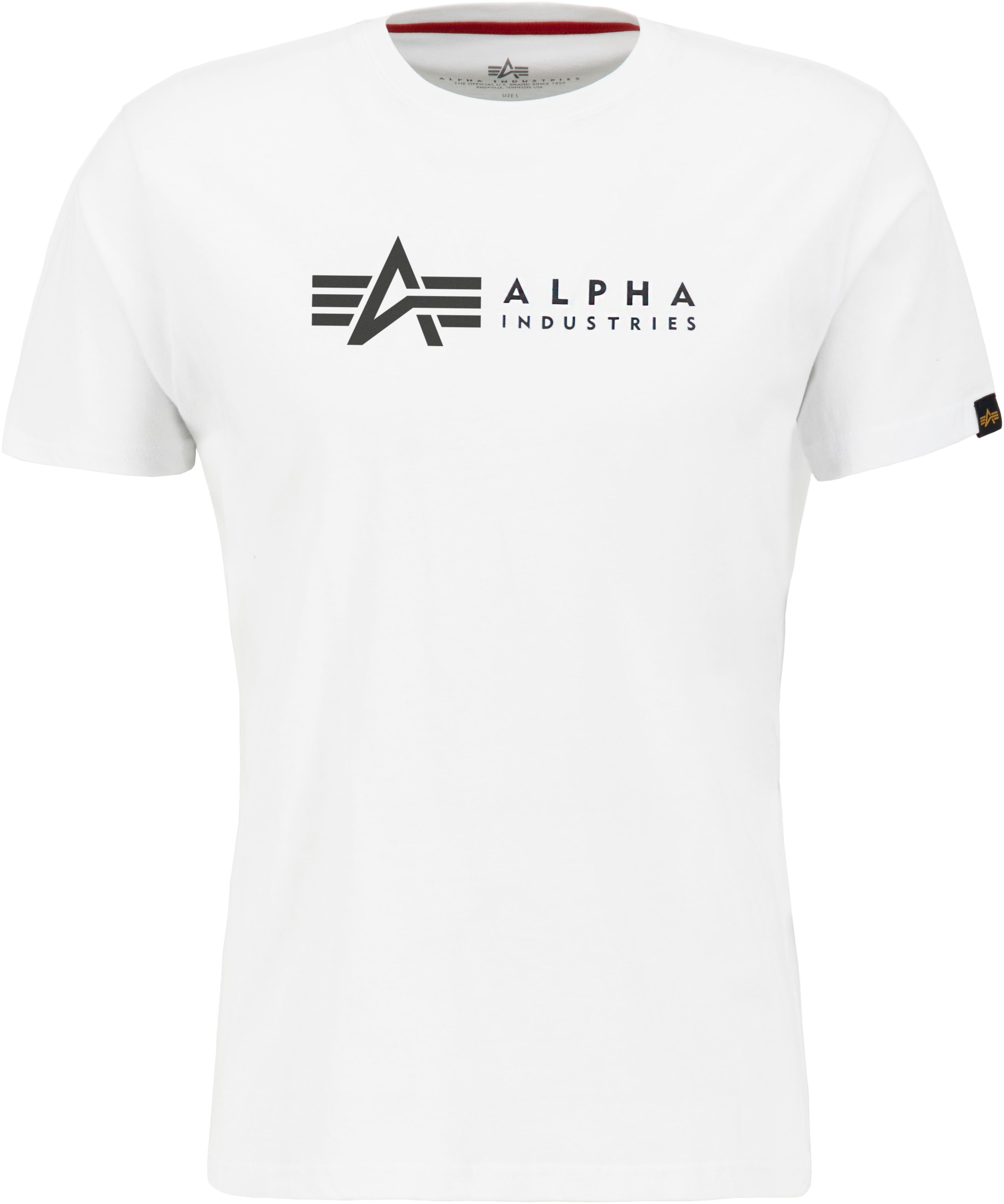 Alpha Industries Rundhalsshirt »Label T 2 Pack«, (Packung, 2 tlg., 2er-Pack)