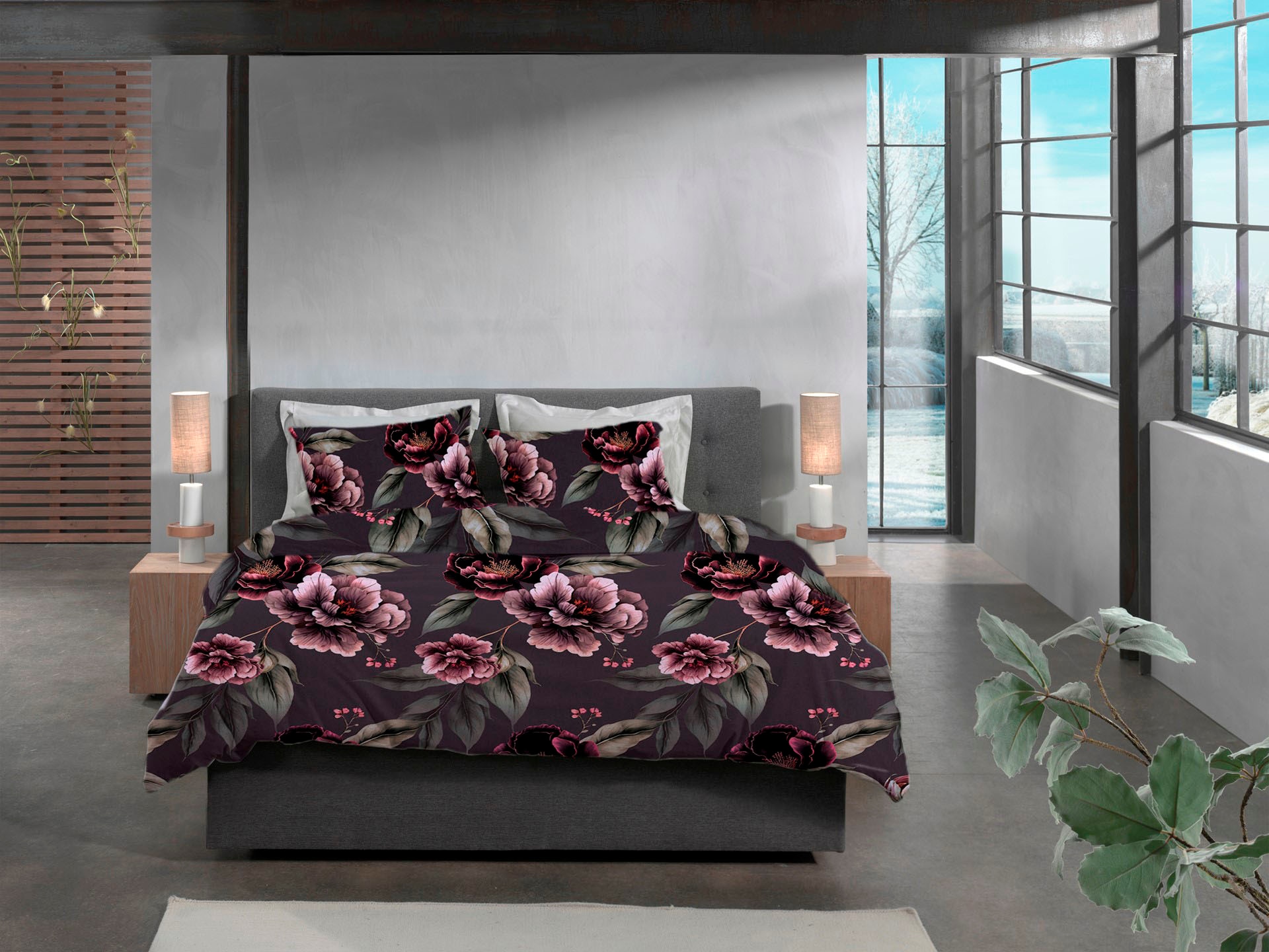 Heckett & Lane Bettwäsche »Romee«, Blumen Design, 100% Baumwolle ab 135x200 günstig online kaufen