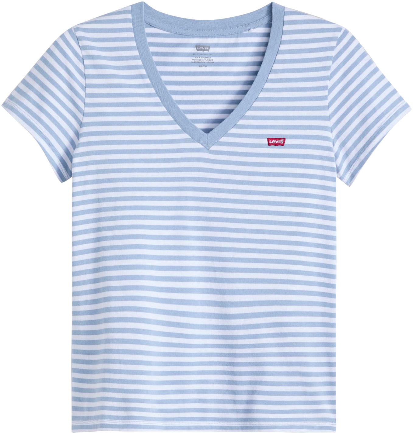 Levi's® V-Shirt »PERFECT VNECK«, mit Mini-Batwing-Logostickerei
