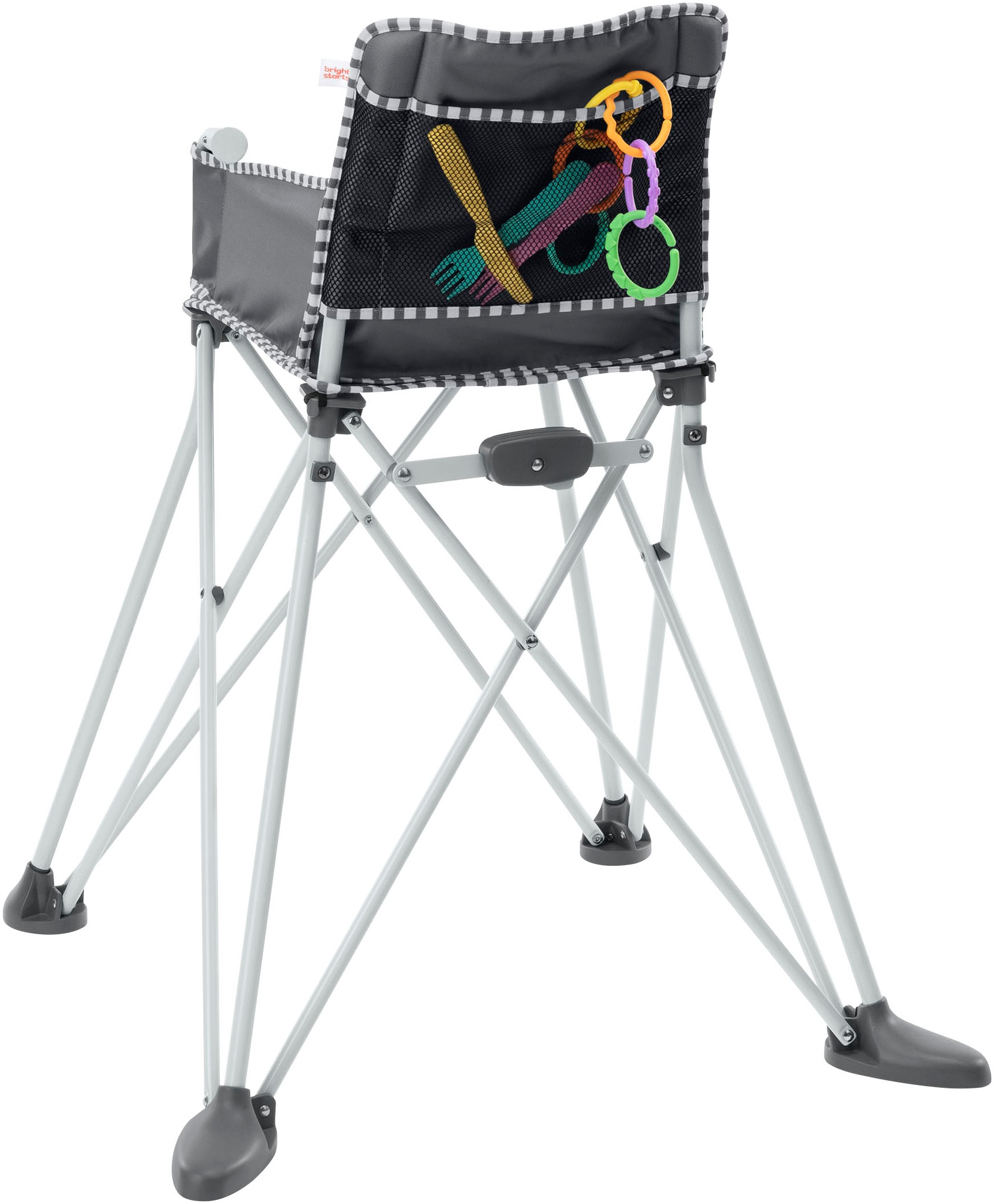 ingenuity Hochstuhl »Pop ‘N Dine Portable High Chair - Grau«, ideal für Unterwegs