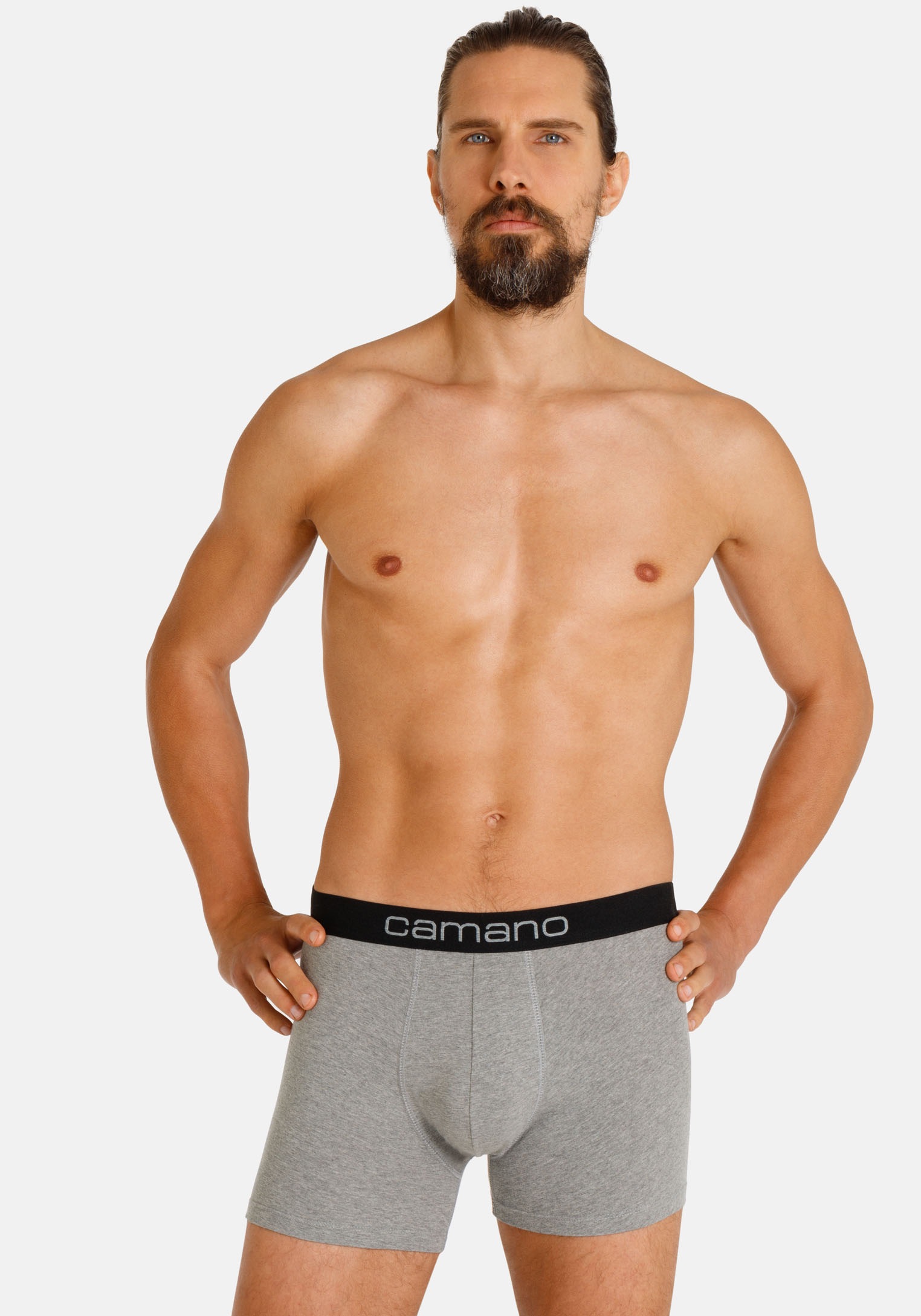 Camano Boxershorts »comfort«, (2er Pack), mit elastischem Logobund