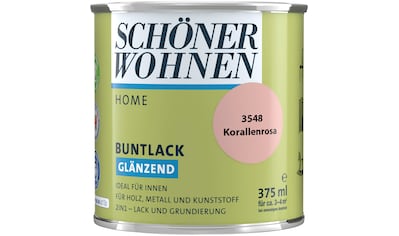 SCHÖNER WOHNEN-Kollektion Lack »Home«, (1), 375 ml, korallenrosa, glänzend, ideal für... kaufen