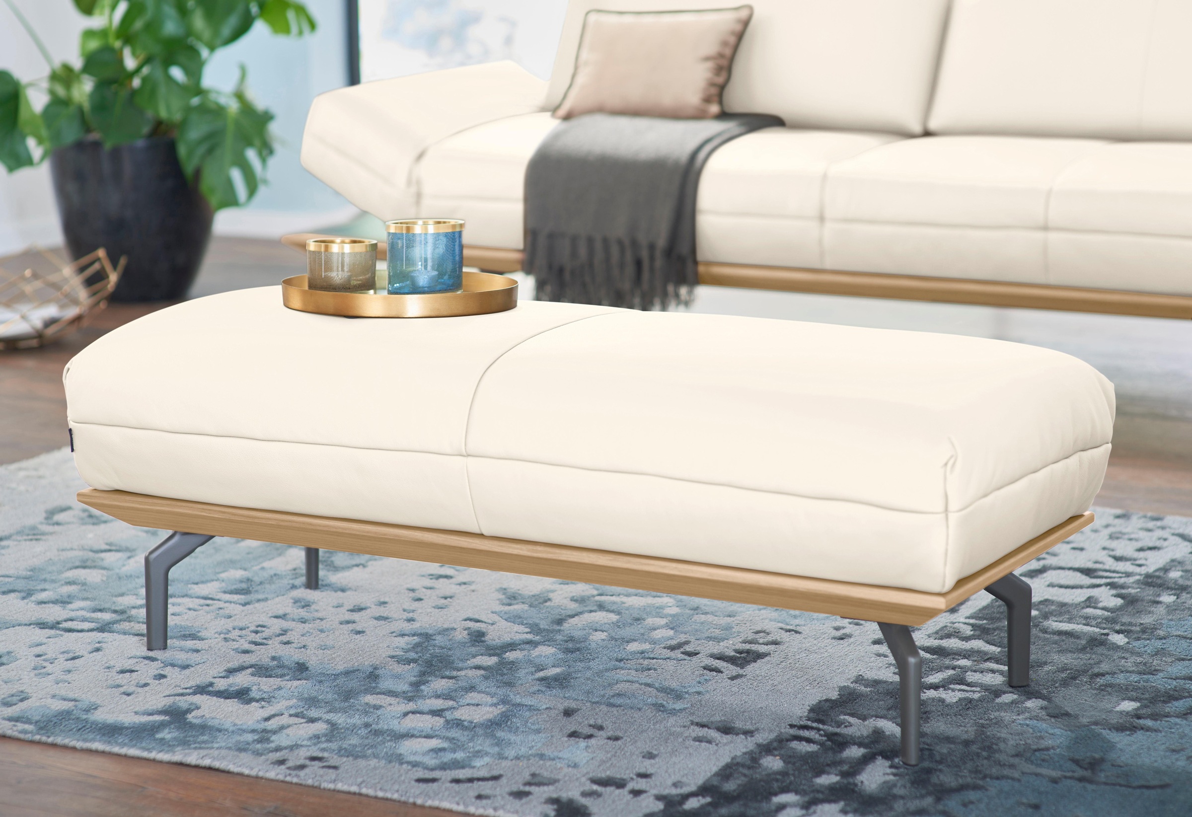 Creation BY ROLF BENZ Polsterhocker "CR.420, Designhocker, Sitzhocker" in 2 günstig online kaufen