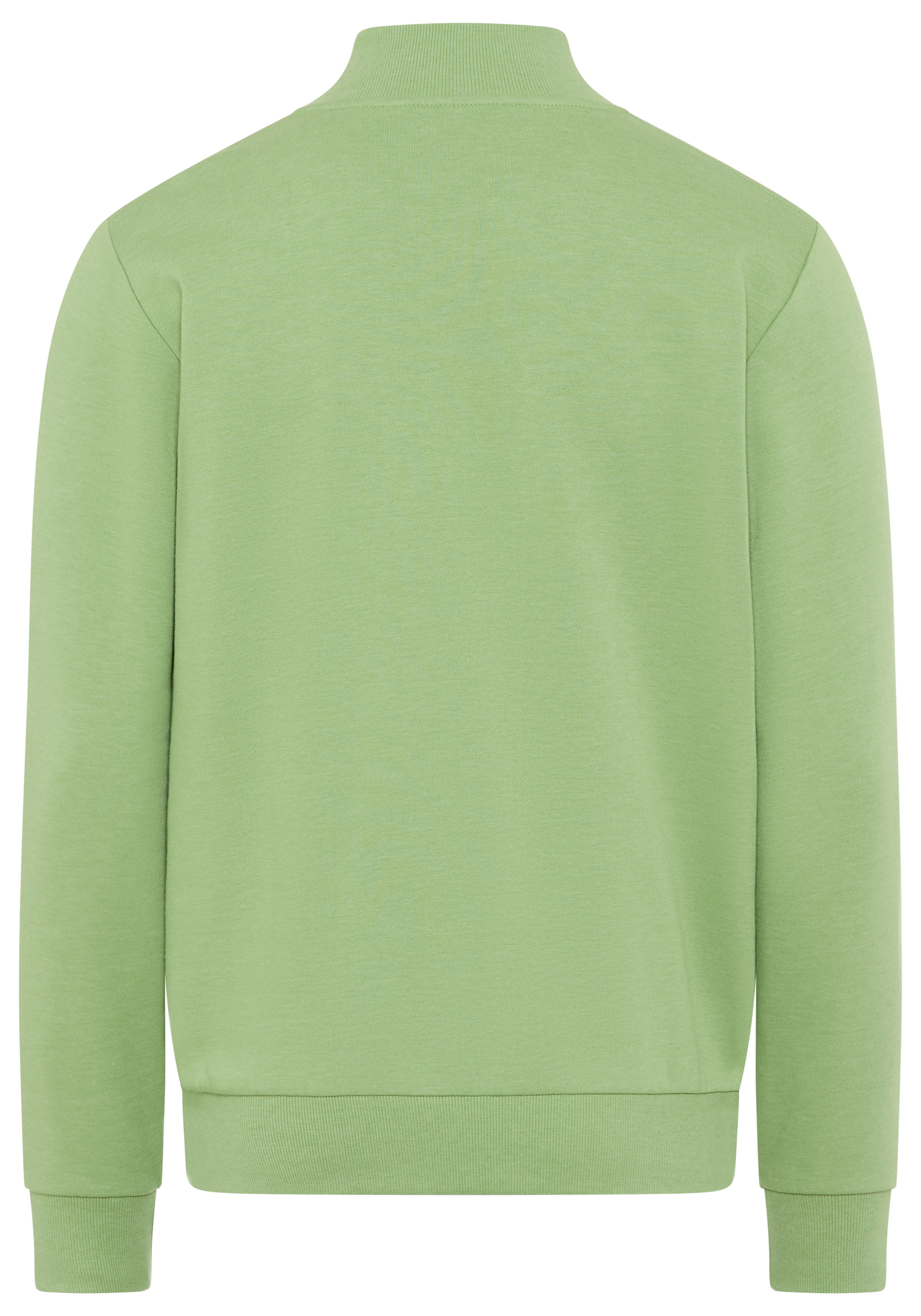 Man's World Sweatjacke Stehkragen und dezentem Logodruck