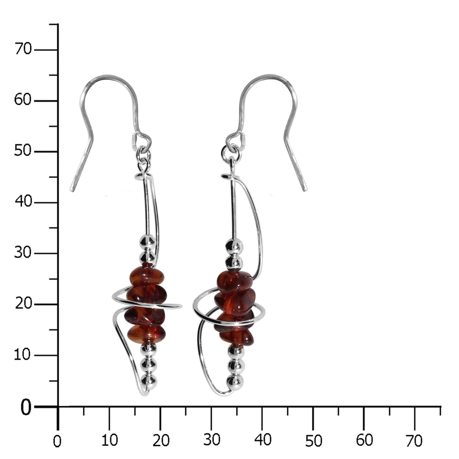 OSTSEE-SCHMUCK Paar Ohrhänger »Ostsee-Schmuck Ohrhänger Alisca Ohrhänger Alisca«, (2 tlg.)