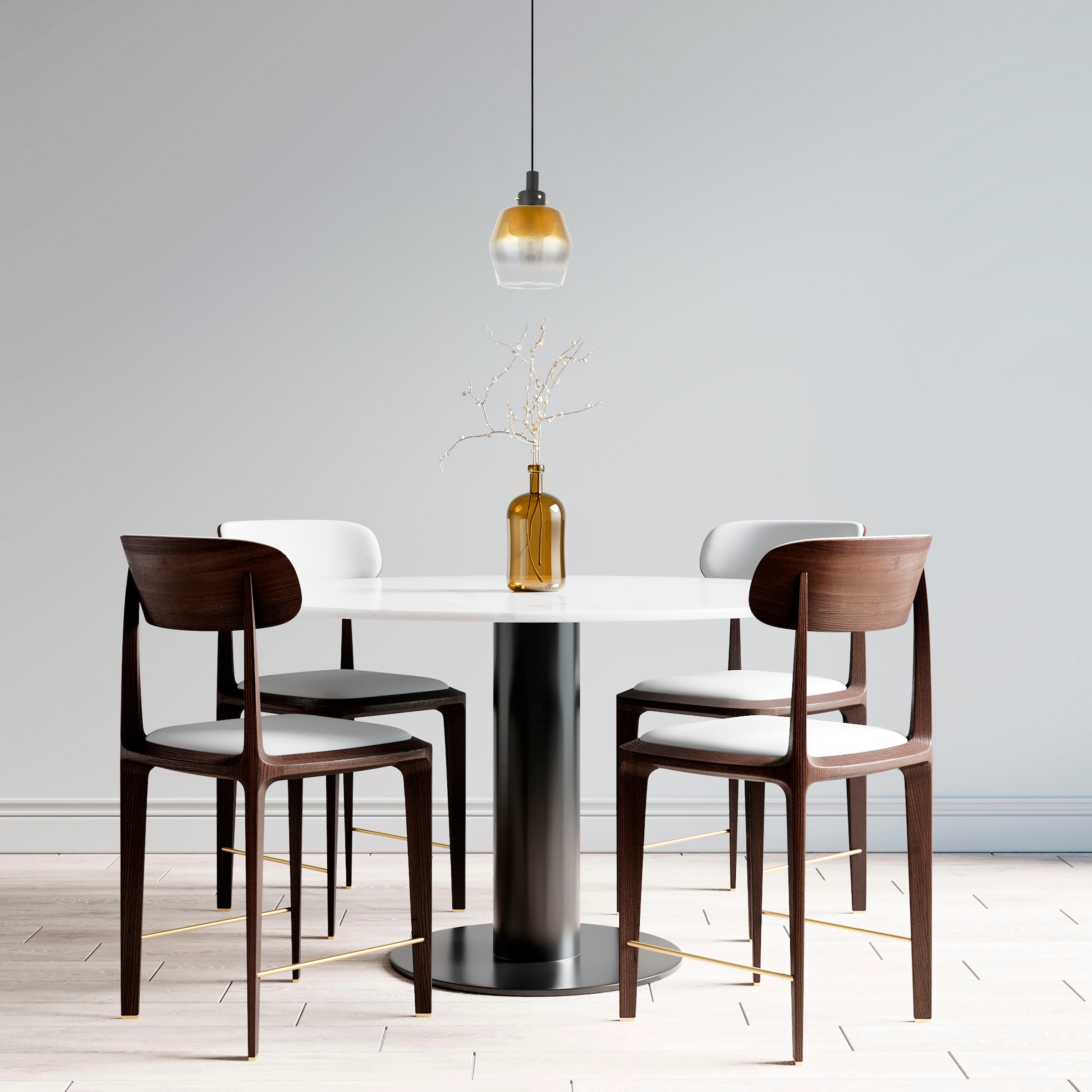 Paco Home Pendelleuchte »DANA«, Leuchtmittel E27 | ohne Leuchtmittel, Pendelleuchte Wohnzimmer Glas Esszimmer Modern Industrial Bar E27