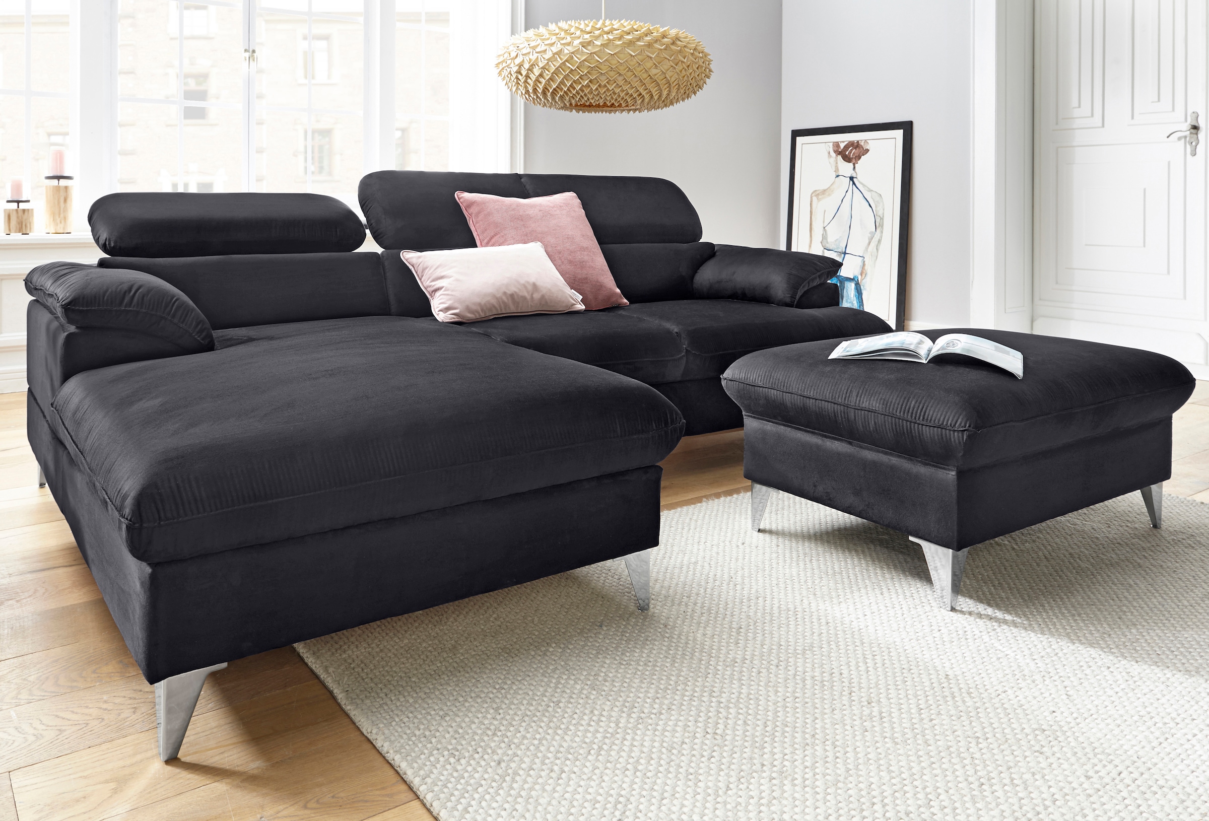 COTTA Polstergarnitur »Caluso L-Form« 2 Stk. tlg. Set bestehend aus: Ecksof günstig online kaufen