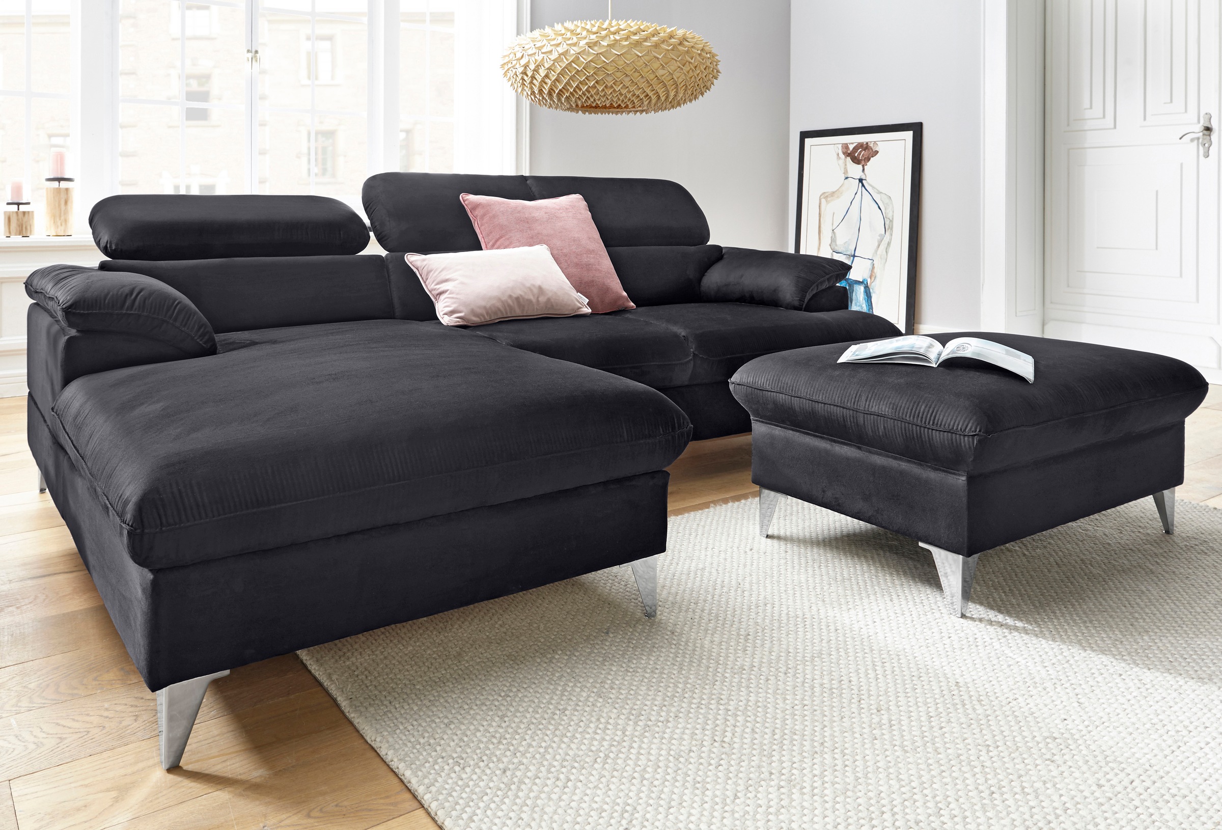 COTTA Polstergarnitur »Caluso L-Form«, (2 tlg.), Set bestehend aus: Ecksofa günstig online kaufen