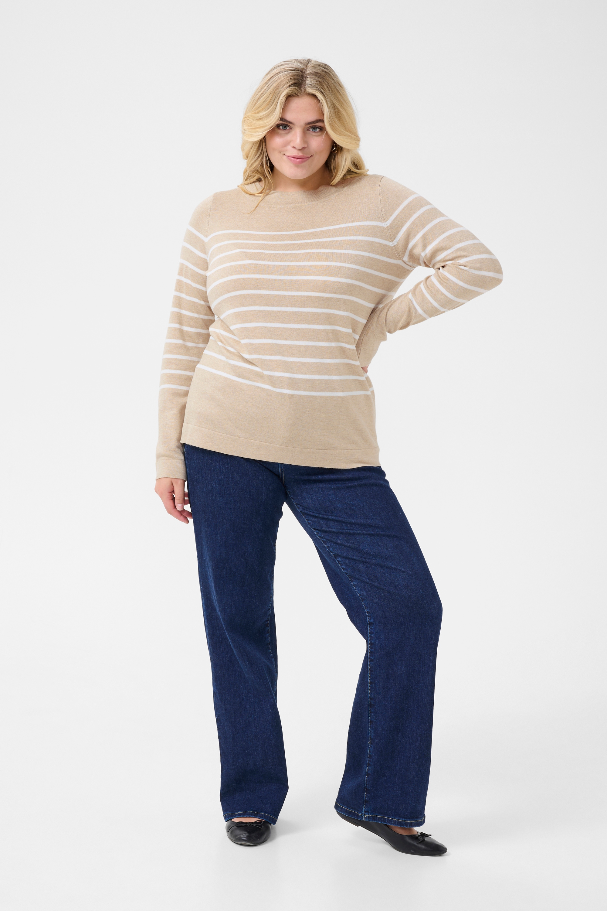 KAFFE Curve Strickpullover »Damen Strickpullover KClizzy«