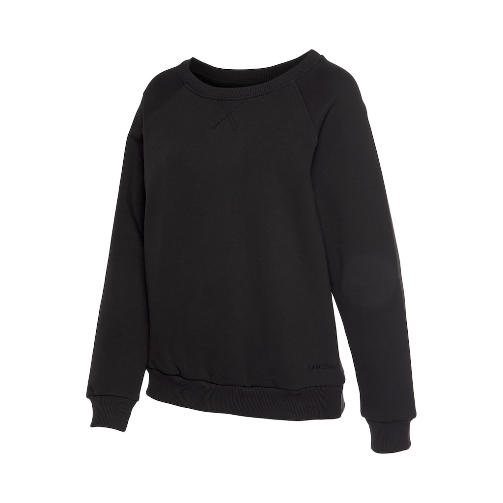 LASCANA Sweatshirt »-Loungeshirt«, aus organischer Baumwolle, Loungeanzug