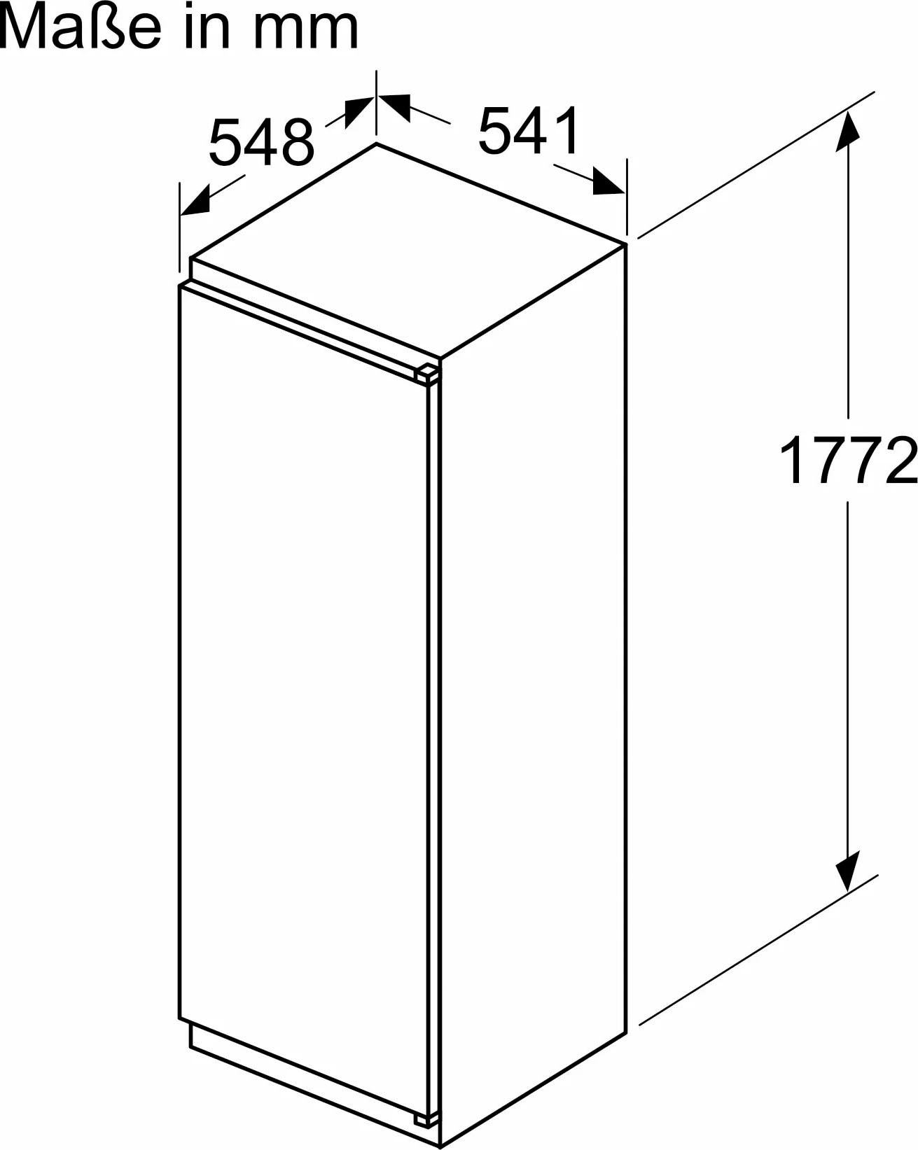 NEFF Einbaukühlschrank N 30 »KI1811SE0«, Fresh Safe: Schublade für flexible Lagerung von Obst & Gemüse