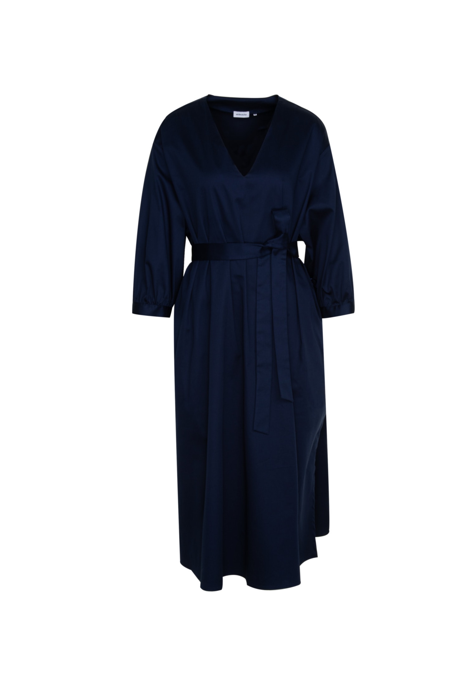 seidensticker Sommerkleid »Schwarze Rose«, 3/4-Arm V-Neck Uni