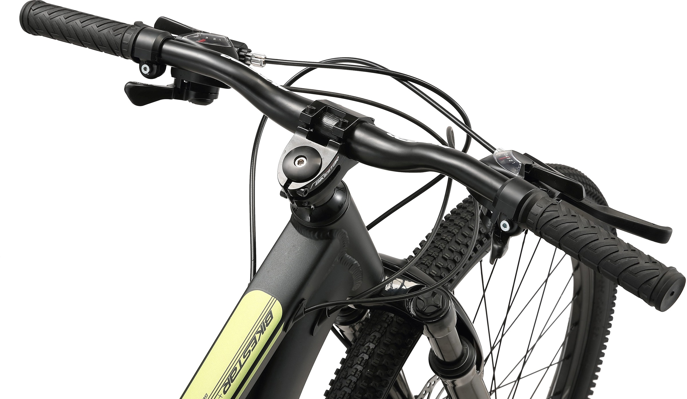 Bikestar Mountainbike, 21 Gang, Shimano, RD-TY300 Schaltwerk, Kettenschaltung, für Damen und Herren, Kettenschaltung