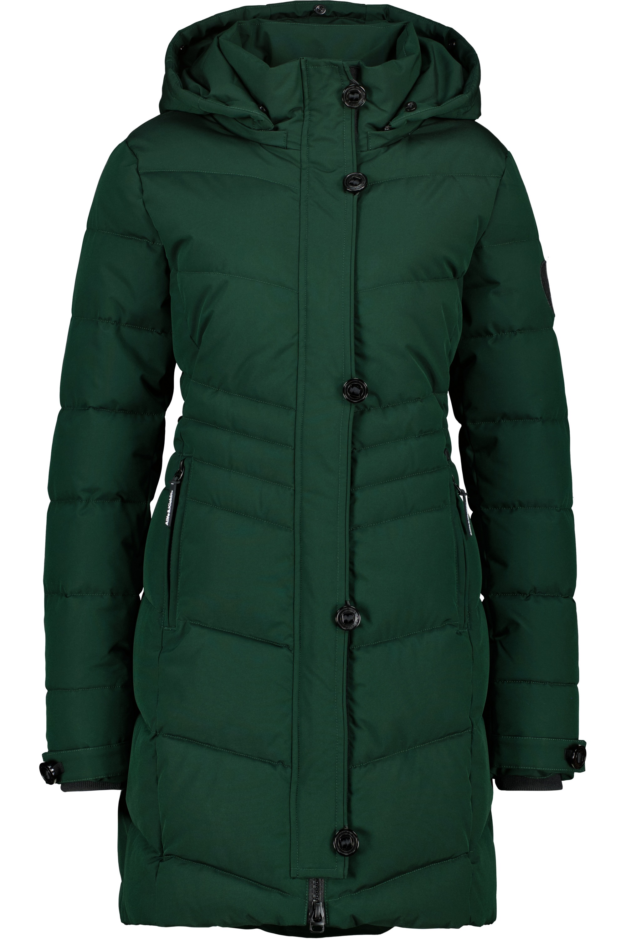 Alife & Kickin Winterjacke »Damen AmaliaAK A«, mit Kapuze, Lange gefütterte Damenwinterjacke mit abnehmbarer Kunstfellkapuze