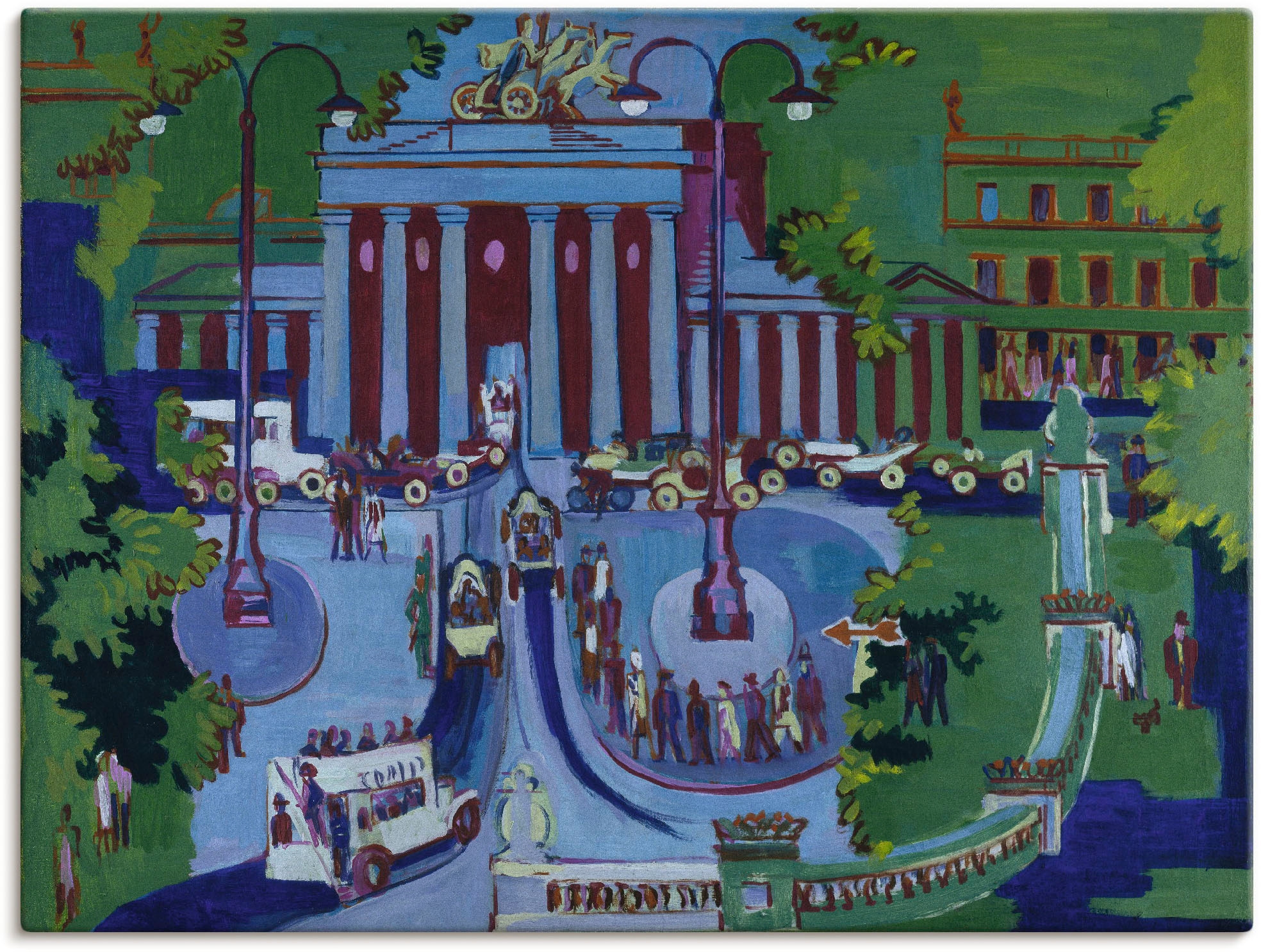 Artland Wandbild »Brandenburger Tor.«, Deutschland, (1 St.), als Leinwandbild, Wandaufkleber oder Poster in versch. Größen