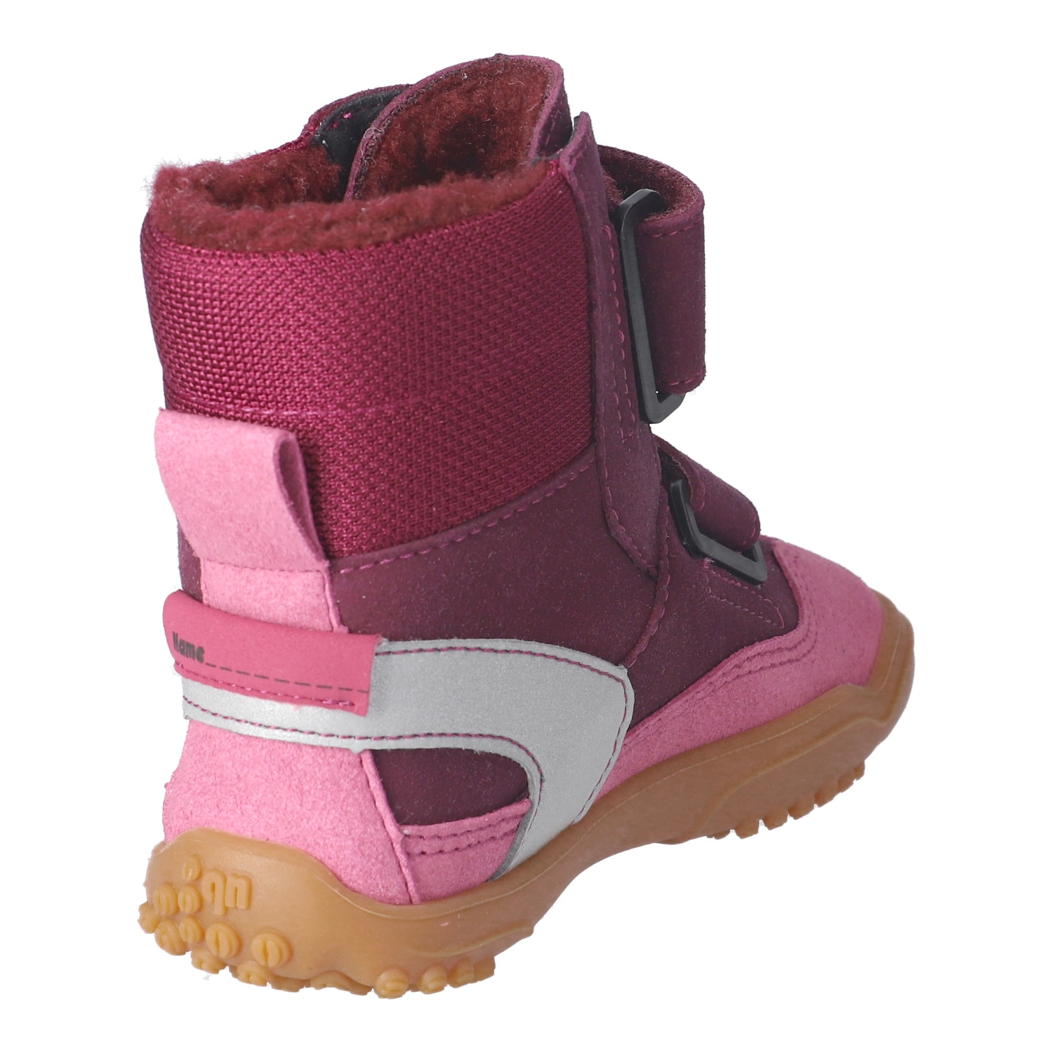 qnuffs Barfußschuh »TANNE«  Klettboots, Winterboots mit praktischem Namensschild an der Ferse