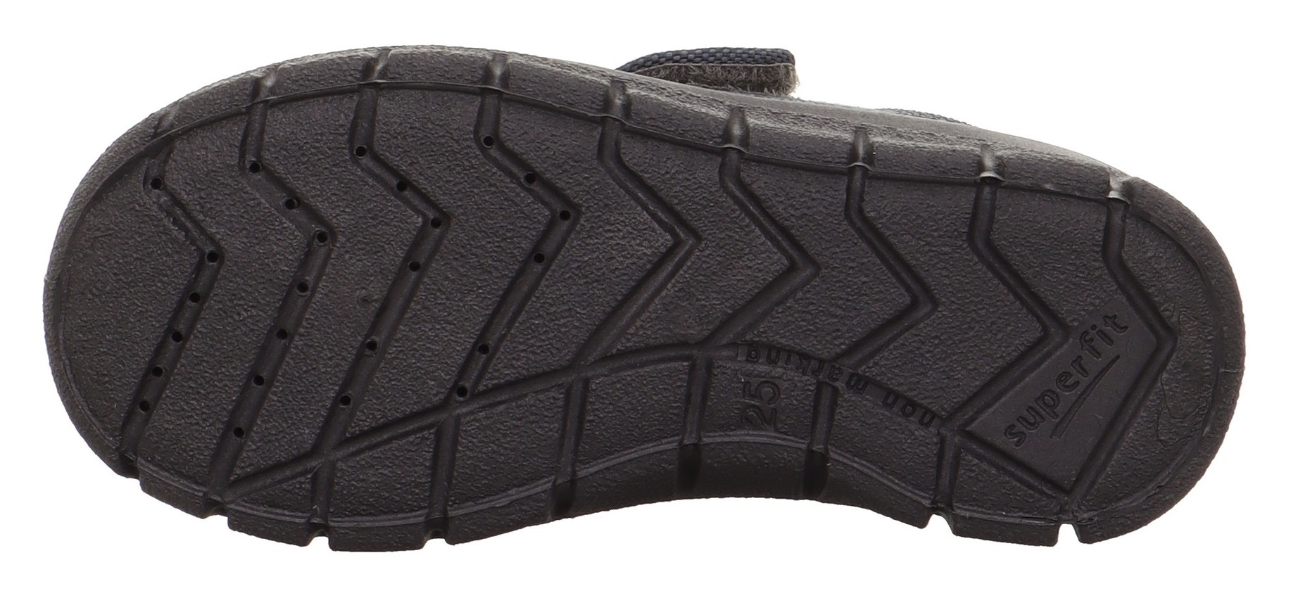 Superfit Hausschuh »BOBBY WMS: Mittel«, Klettschuh mit Baumwoll-Futter, Größenschablone zum Download