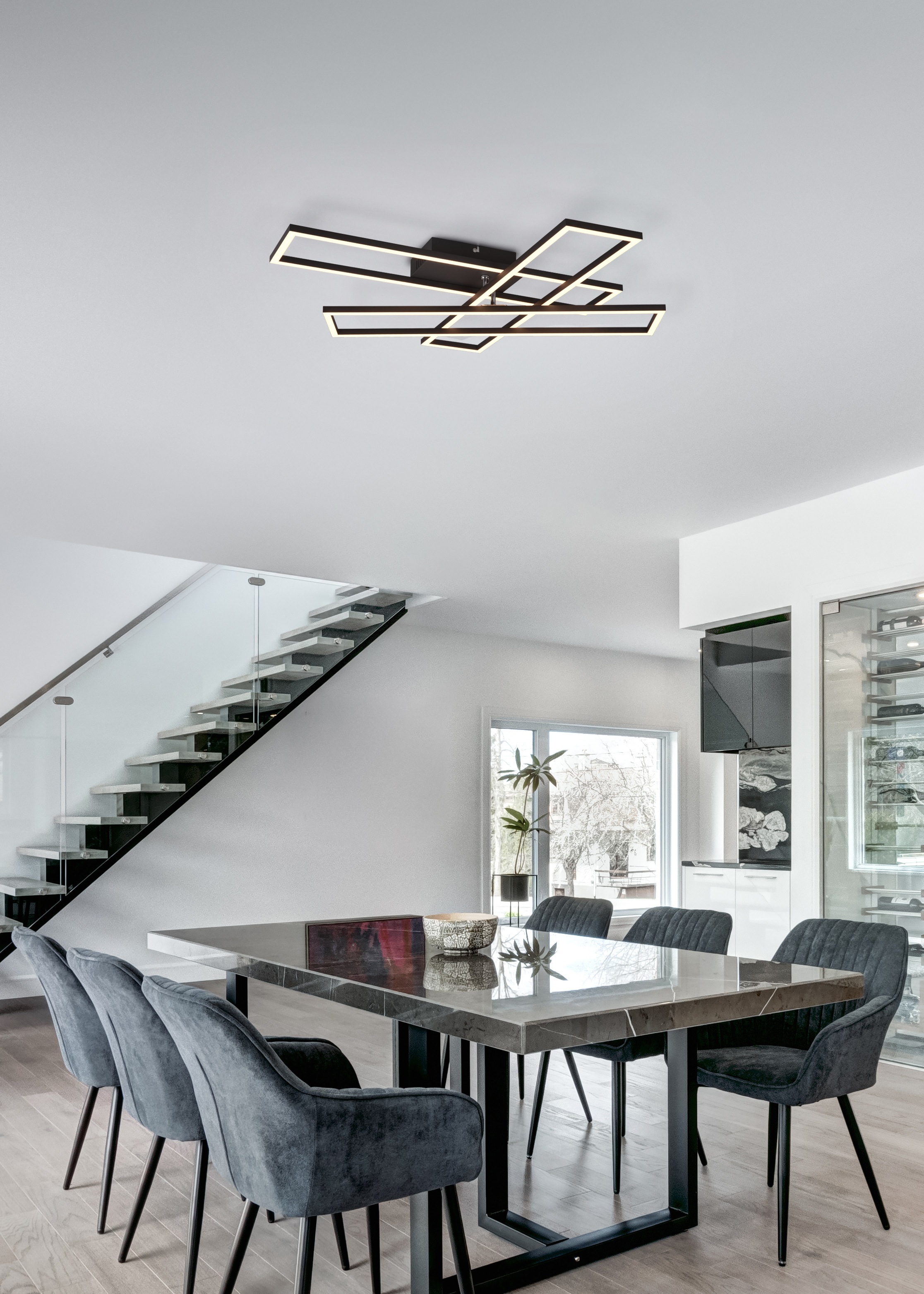 my home LED Deckenleuchte »CLAUDIA, Deckenlampe oder Wandlampe LED Module s günstig online kaufen