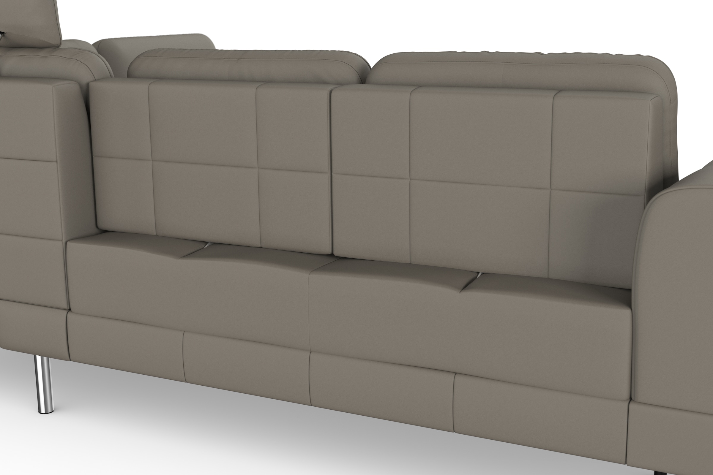 sit&more Ecksofa »Bendigo L-Form«, inklusive Sitztiefenverstellung, Bodenfreiheit 15 cm, in 2 Fußfarben