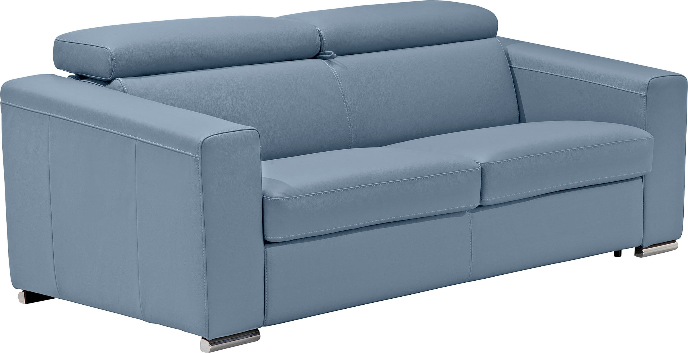 Egoitaliano Schlafsofa »Cabiria, Design und super Sitz- und Liegekomfort«, Sofa inkl. Schlaffunktion, Kopfteile verstellbar, mit Metallfüßen