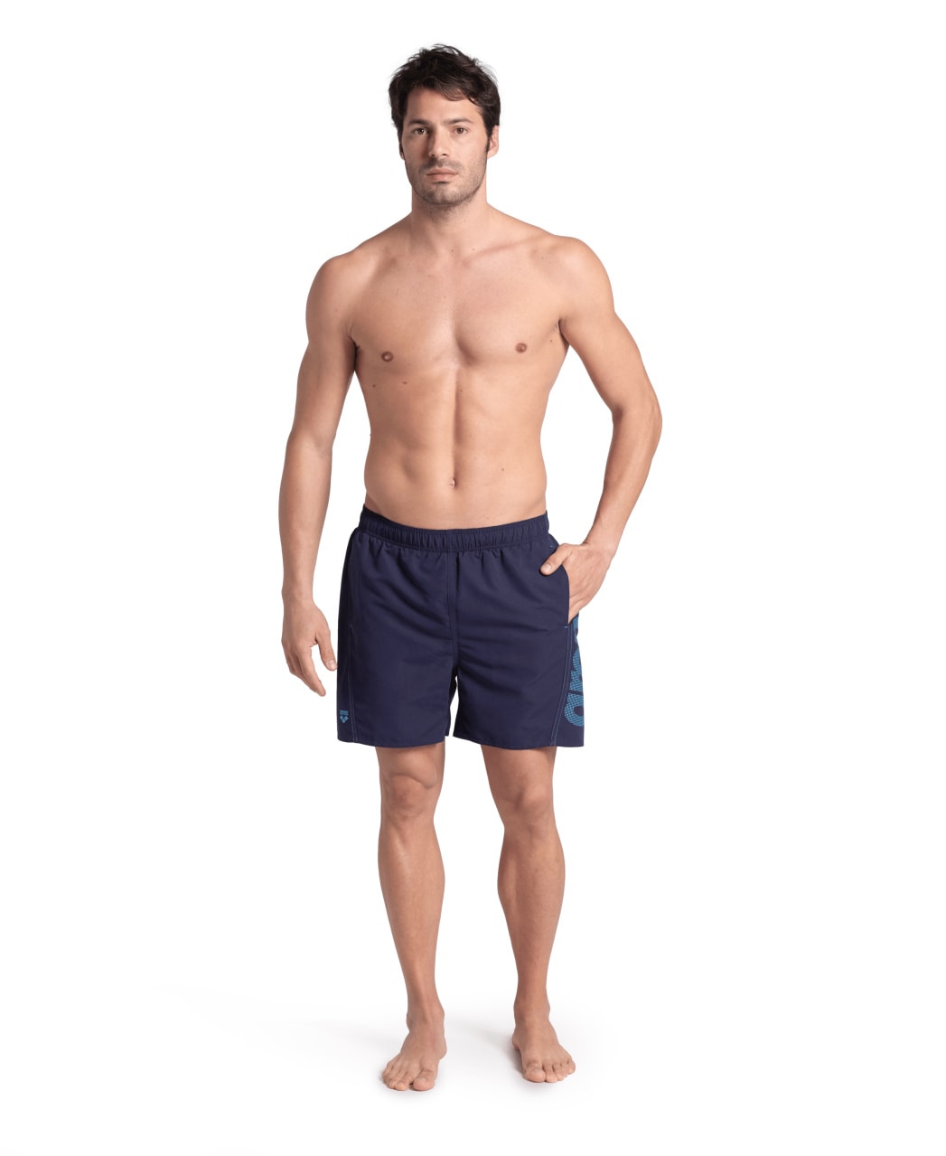 Arena Badeshorts »FUNDAMENTALS ARENA LOGO BOXER R« schnelltrocknendes Material, mit elastischem Bund